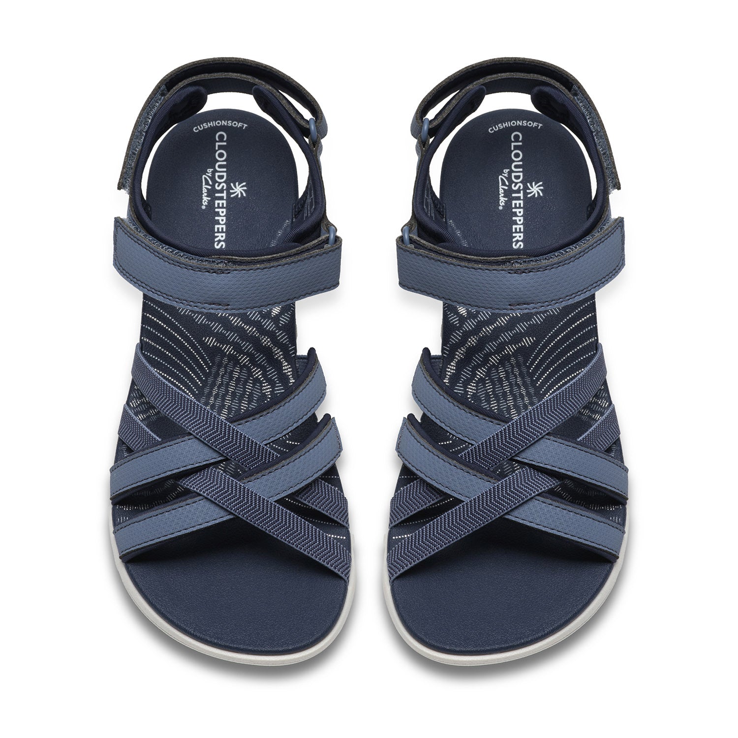 Clarks Women Mira Shore Blue-Navy Sandals
