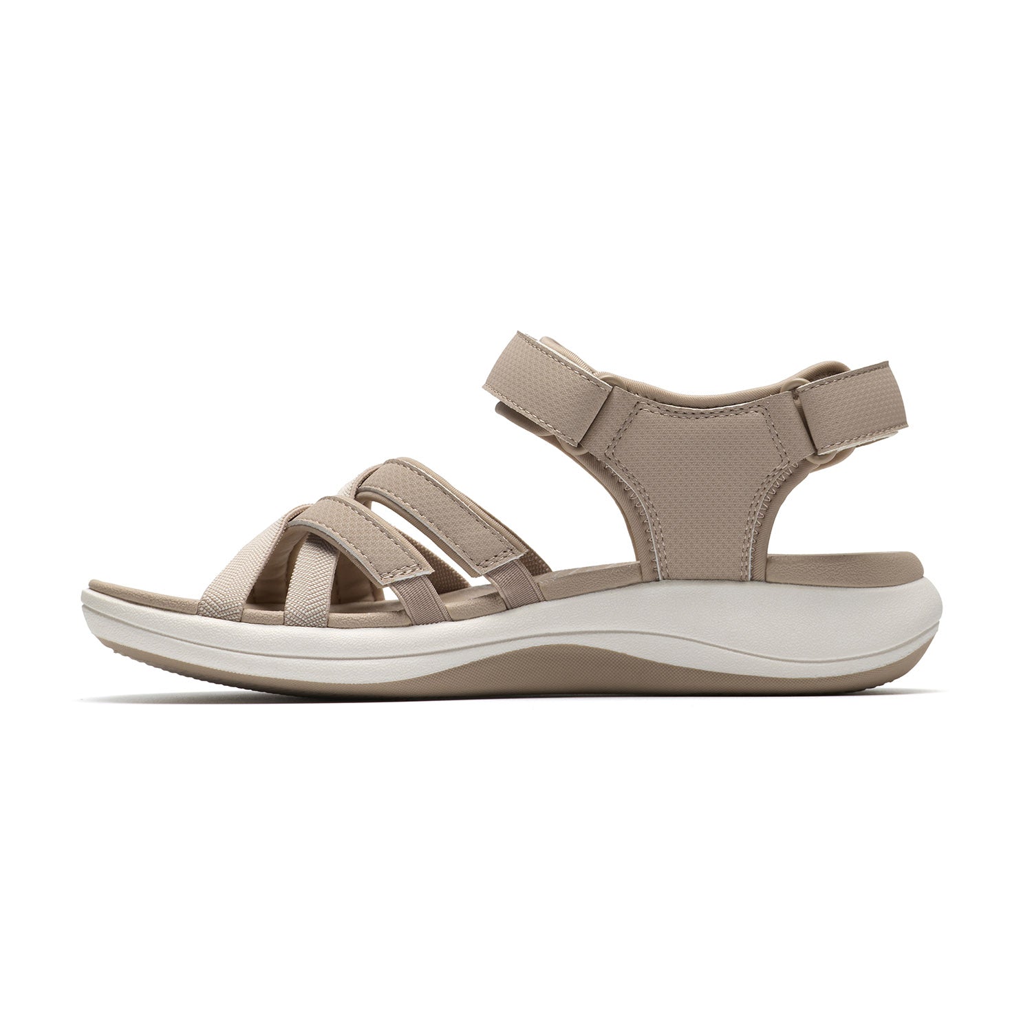 Clarks Women Mira Shore Beige Sandals