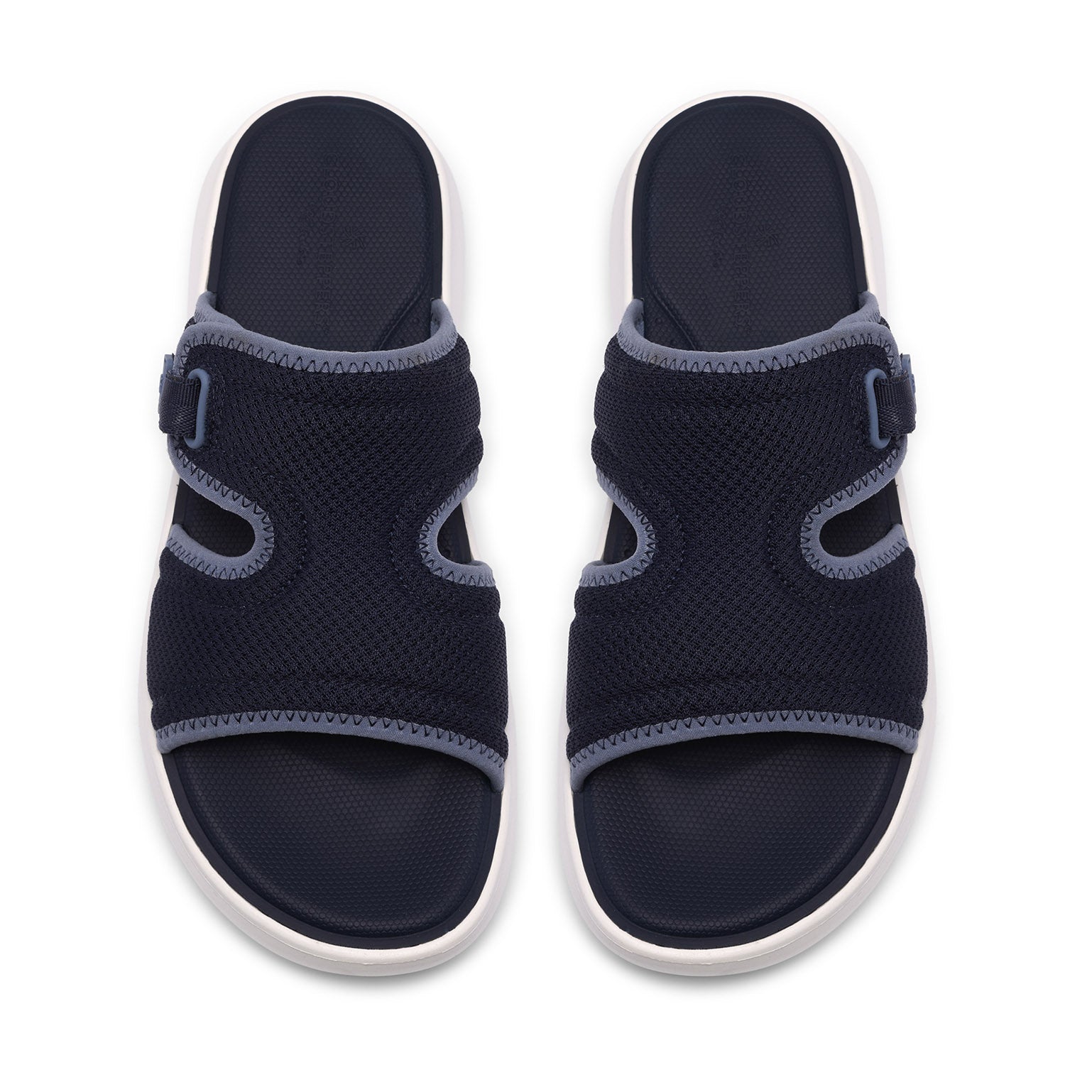 Clarks Women Solevana Mist Blue-Navy Sandals