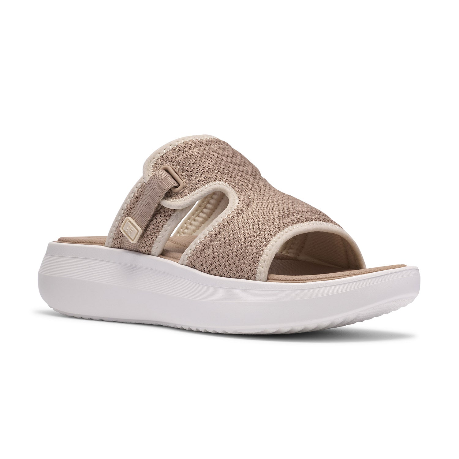 Clarks Women Solevana Mist Beige Sandals