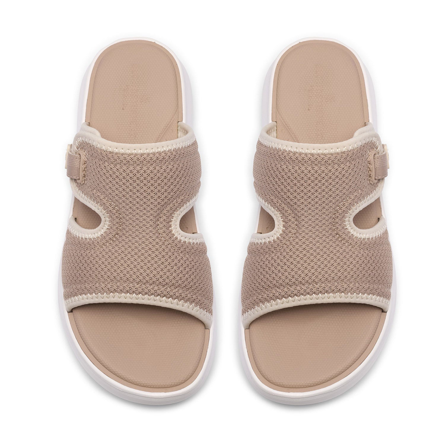 Clarks Women Solevana Mist Beige Sandals
