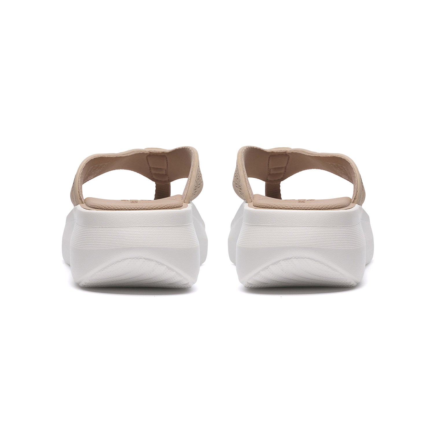 Clarks Women Solevana Post Beige Sandals