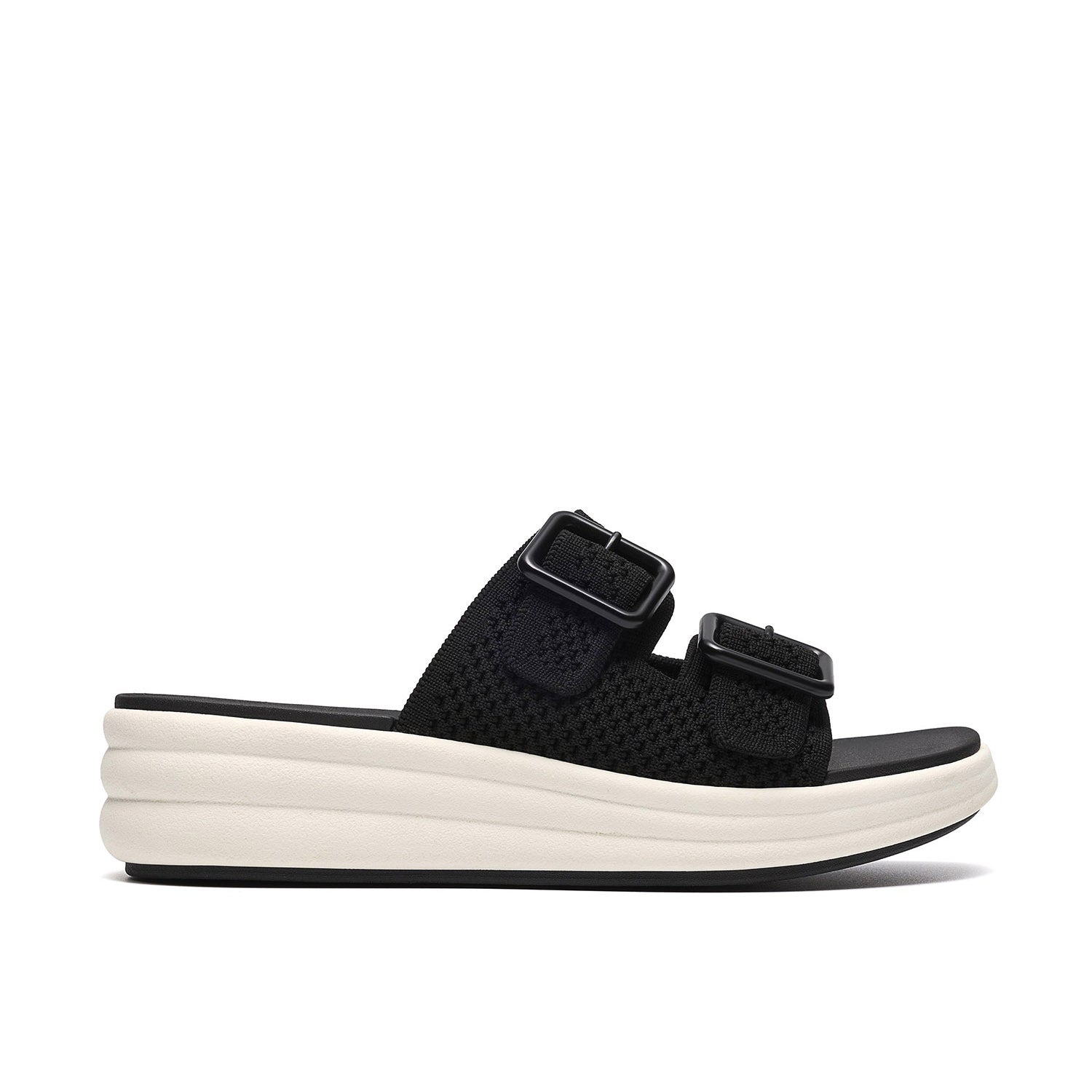 Clarks Women Drift Faye Black Sandals