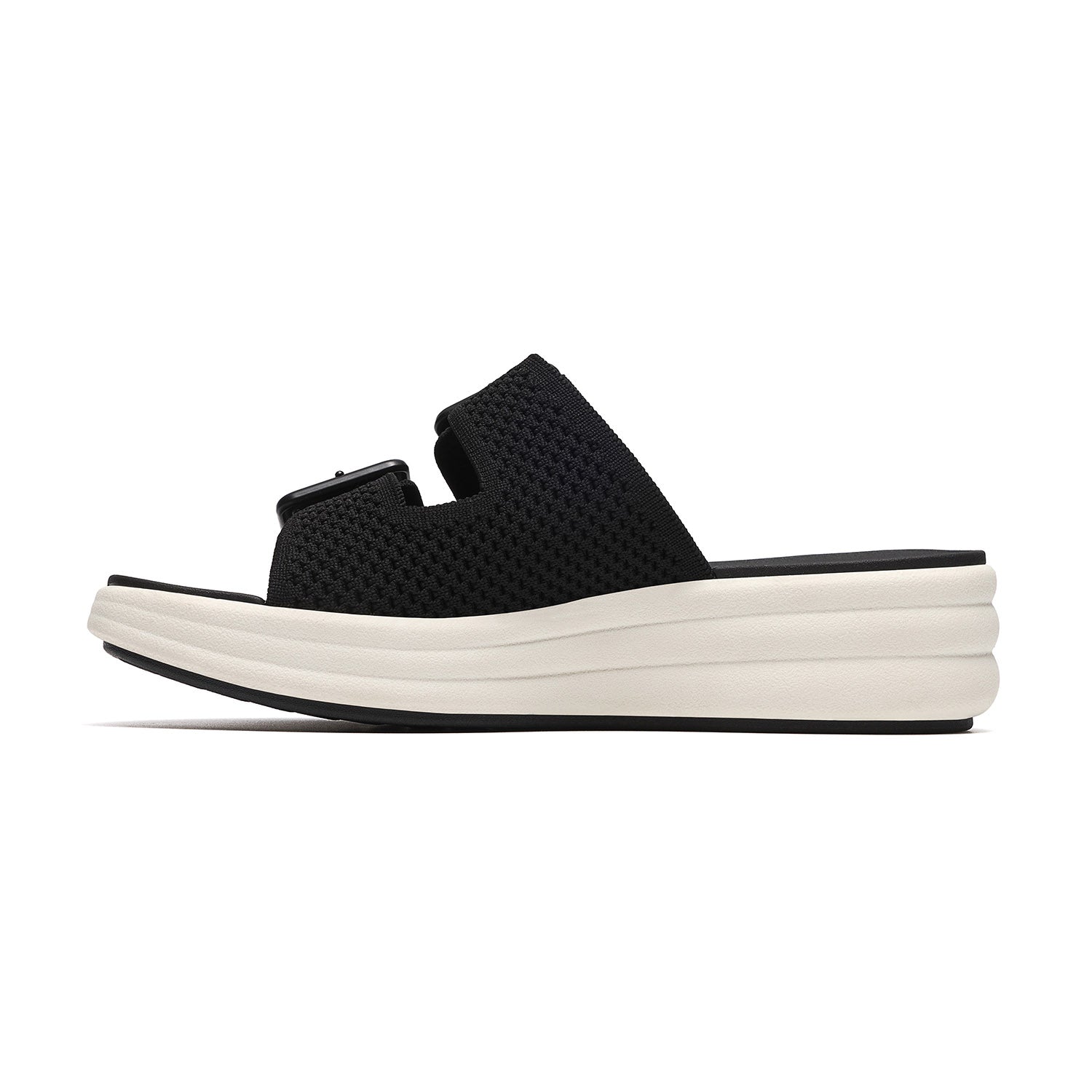 Clarks Women Drift Faye Black Sandals