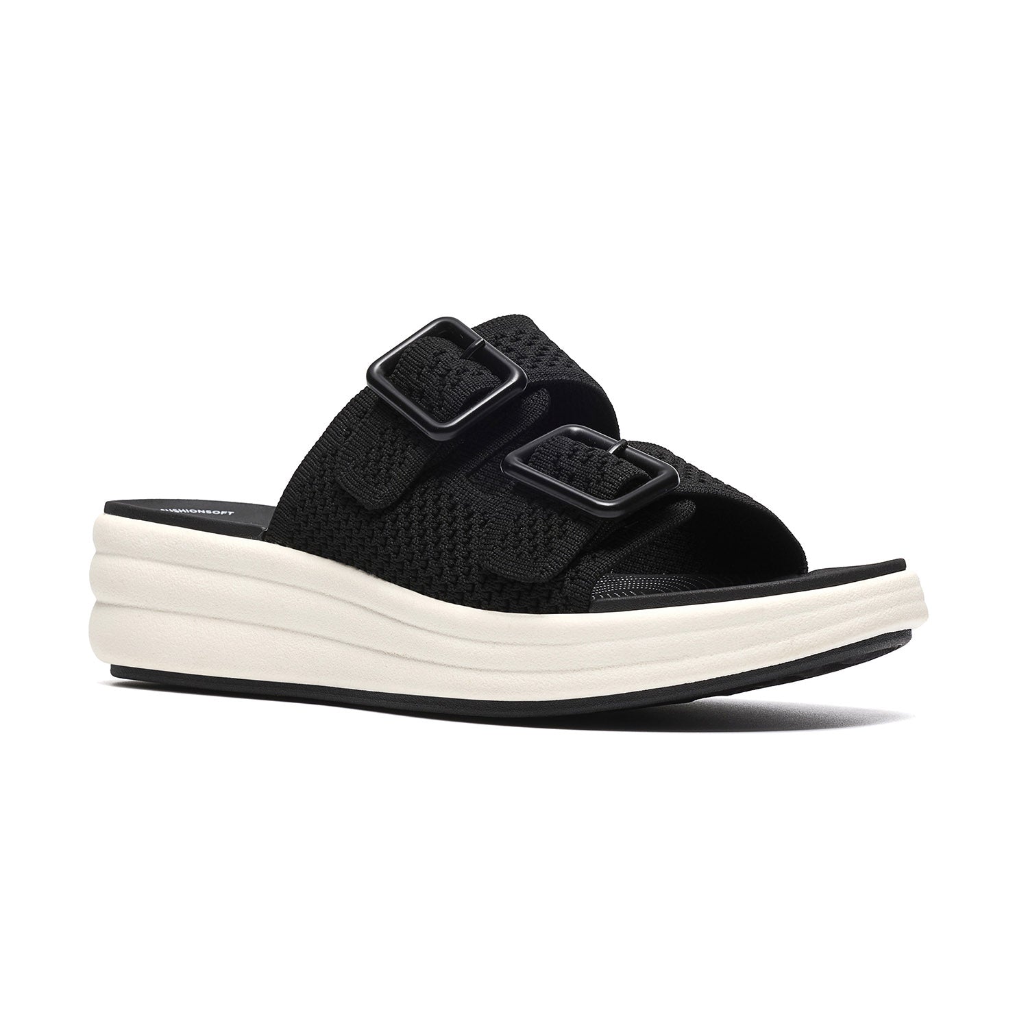 Clarks Women Drift Faye Black Sandals