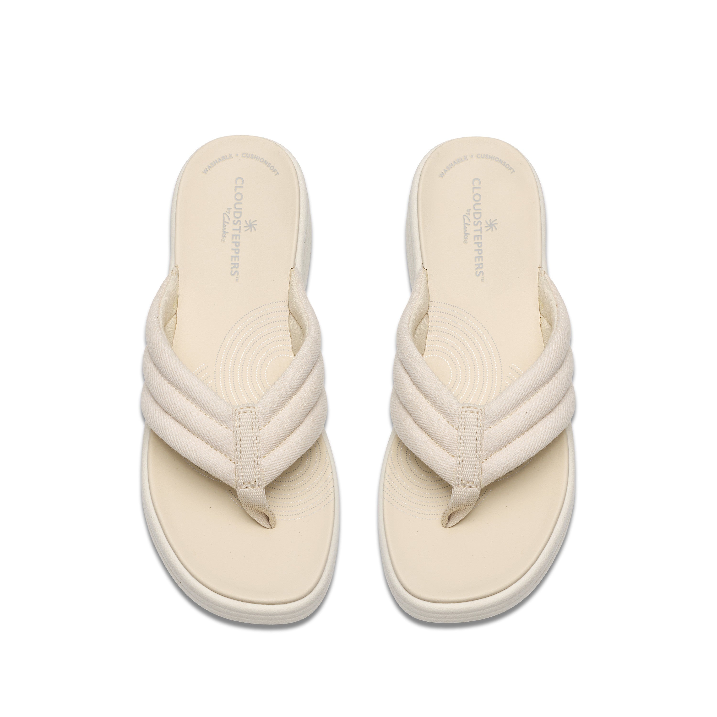 Clarks Women Off-White Drift Carmen Sandals