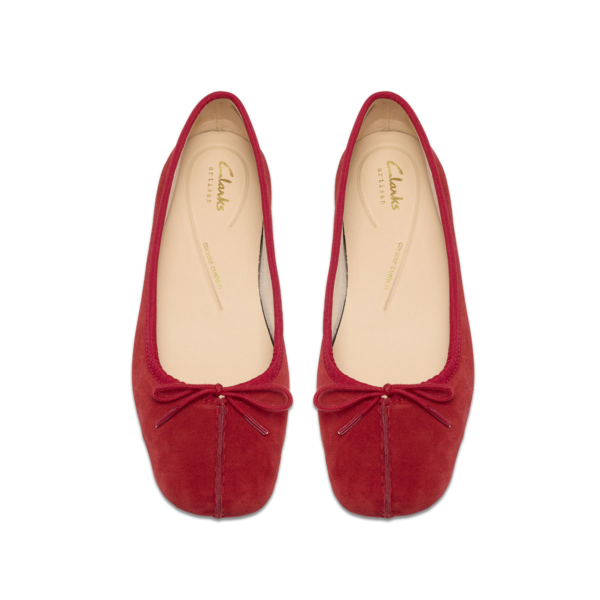Clarks Women Red Freckle Ice Shoes