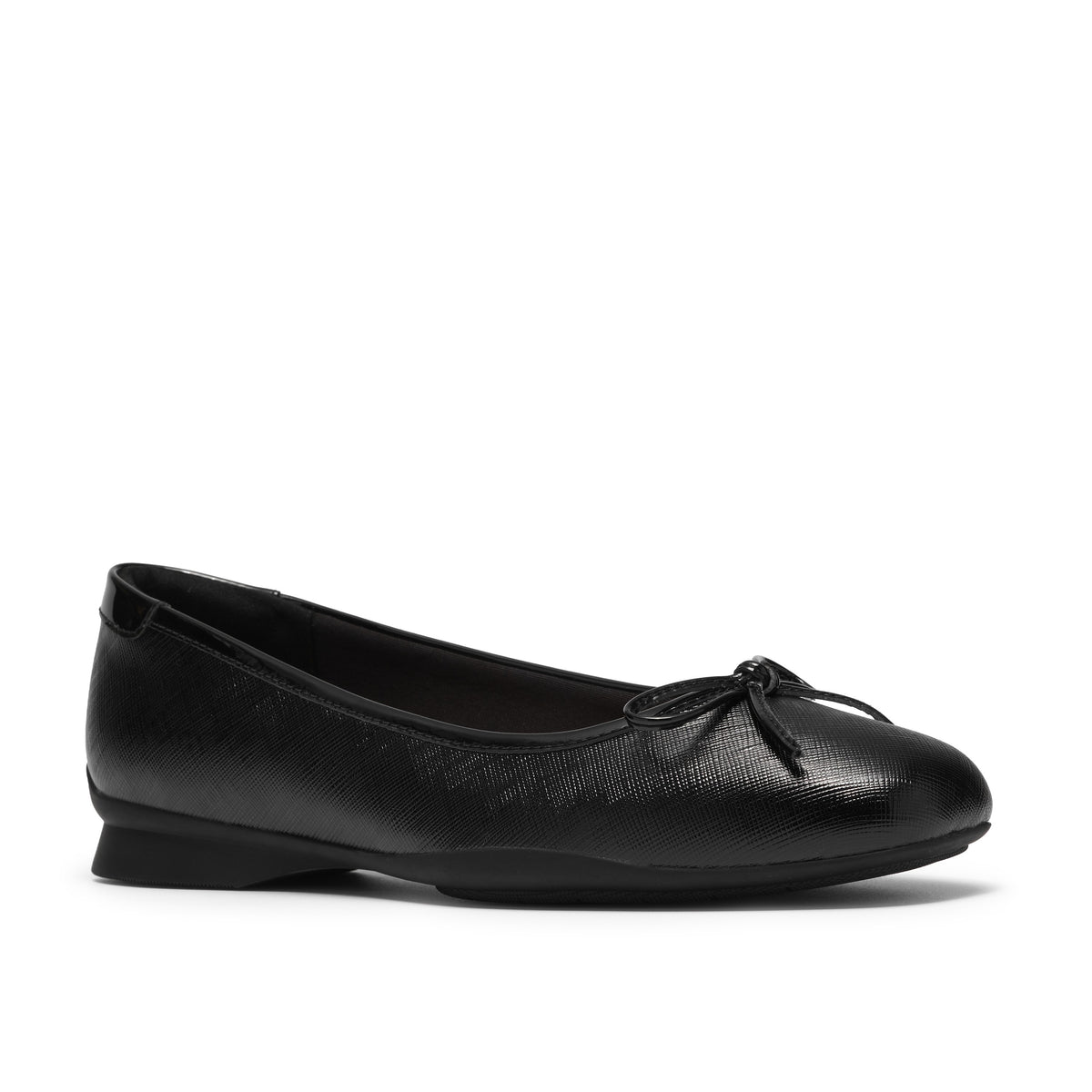 Clarks Women Black Jazmynn Bow Shoes
