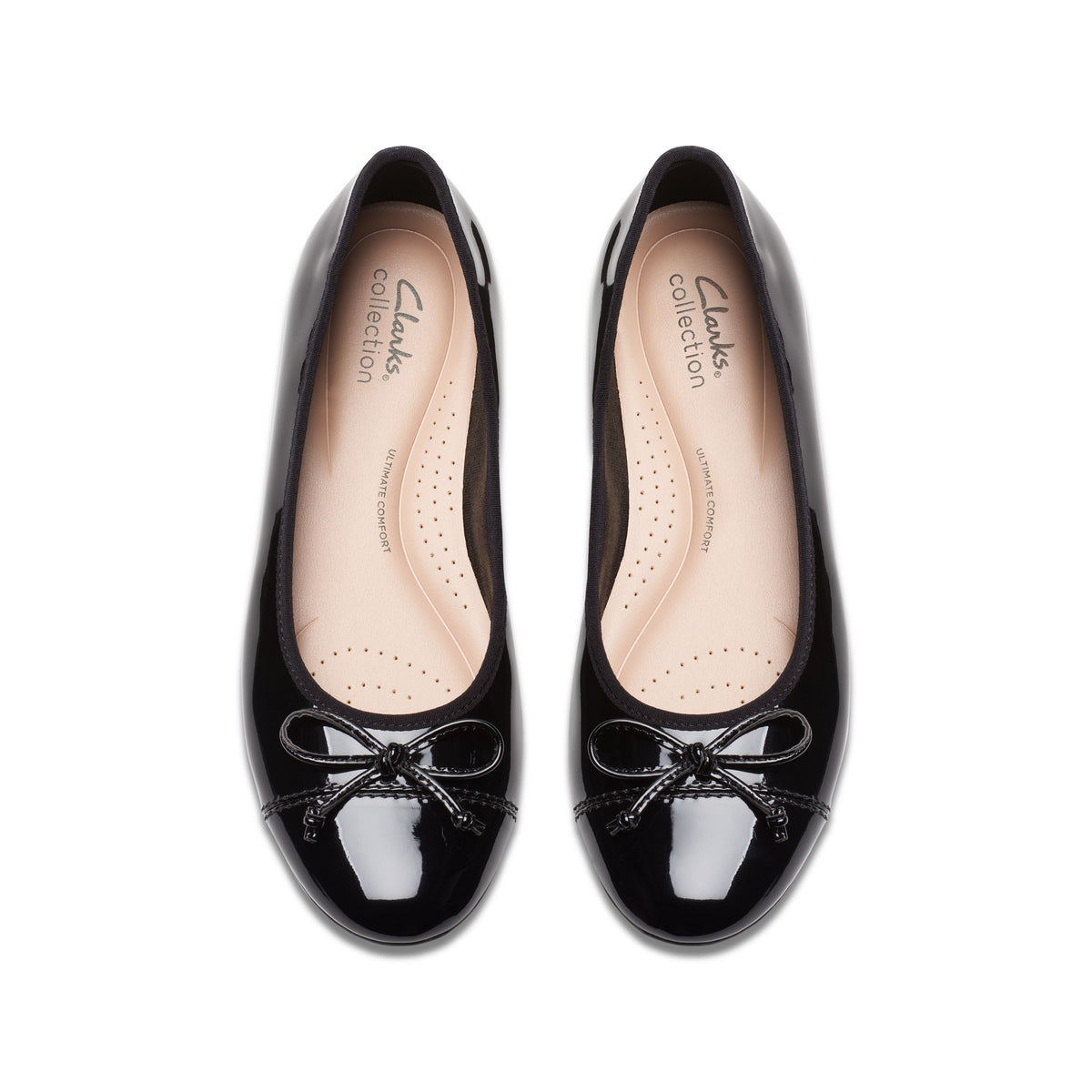Clarks Women Black Pat Loreleigh Rae Shoes