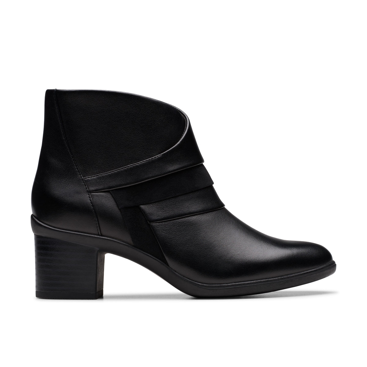 Clarks Women Black Shaya Sky Boots