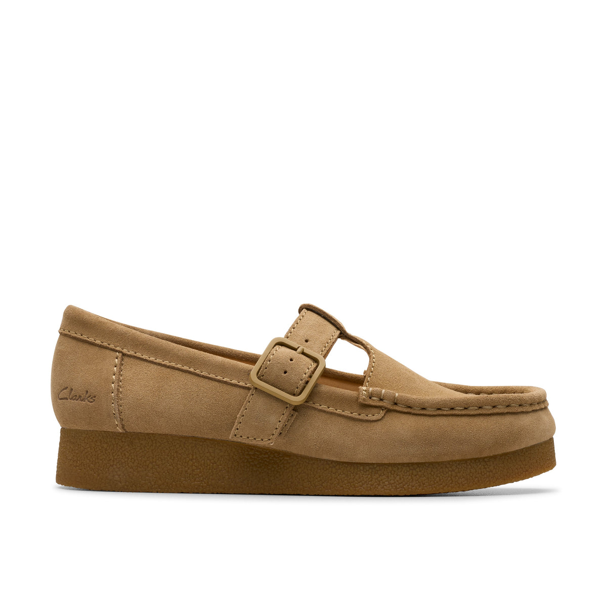 Clarks Women Dark Beige Wallabeeevobar Shoes