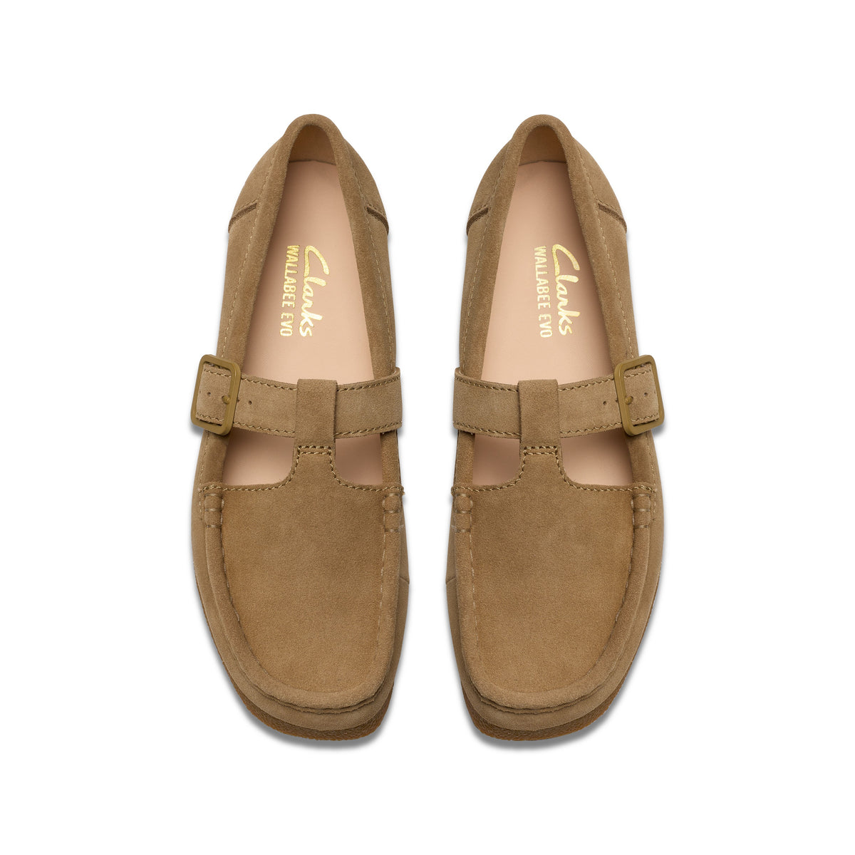 Clarks Women Dark Beige Wallabeeevobar Shoes