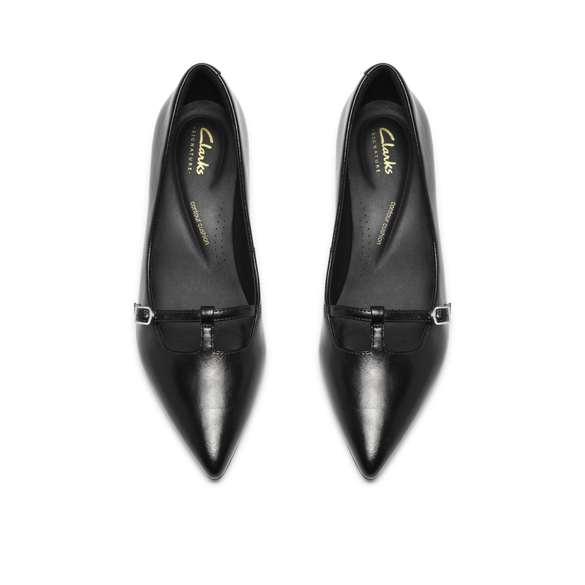Clarks Women Black Zarey Jane Shoes