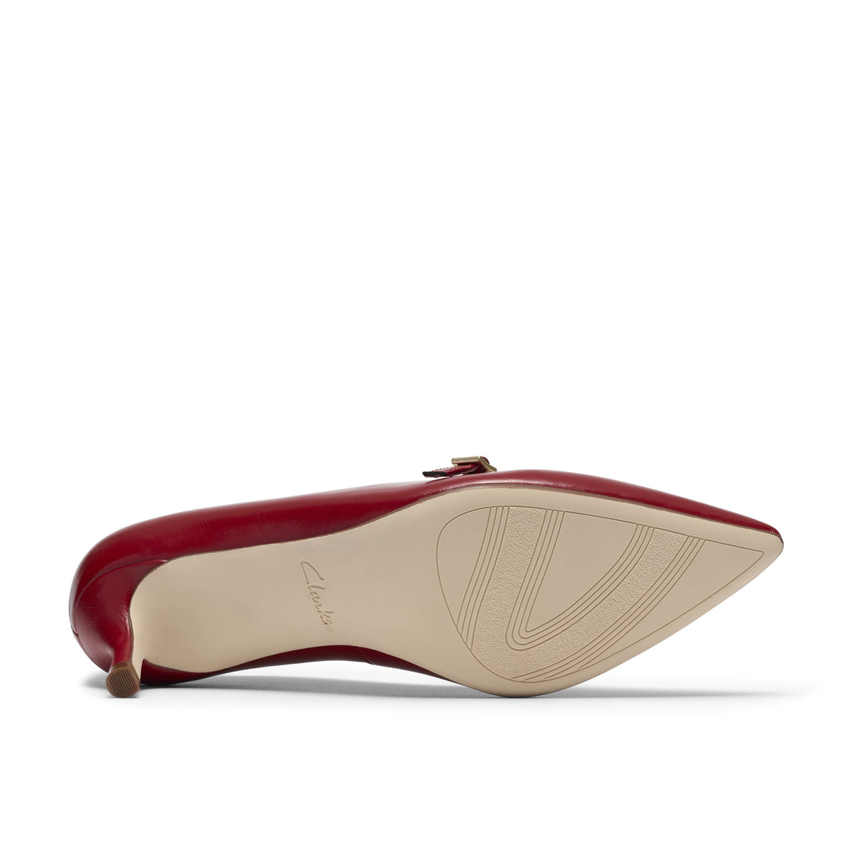 Clarks Women Red Zarey Jane Shoes
