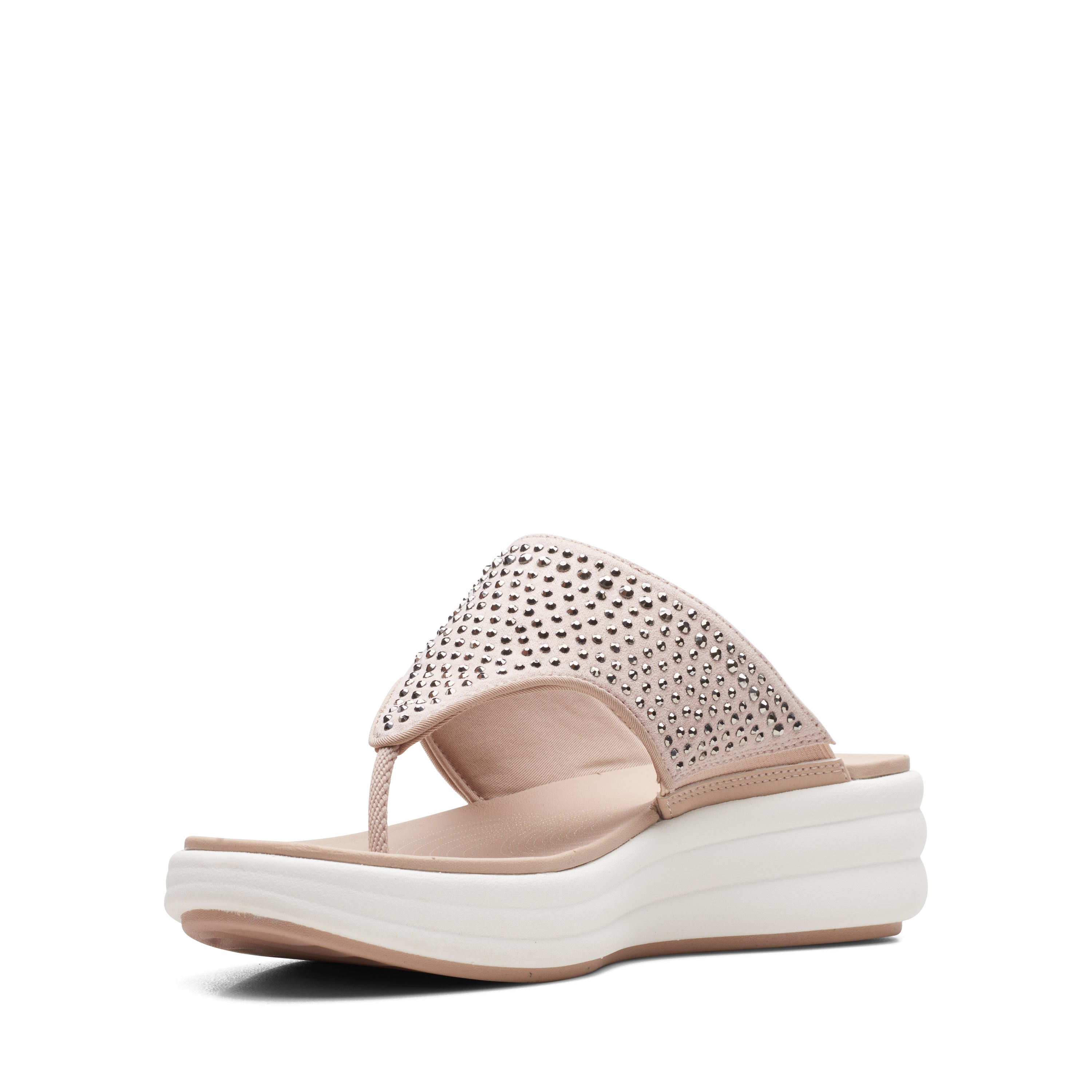 Clarks Women Drift Jaunt Light Pink Flip Flop