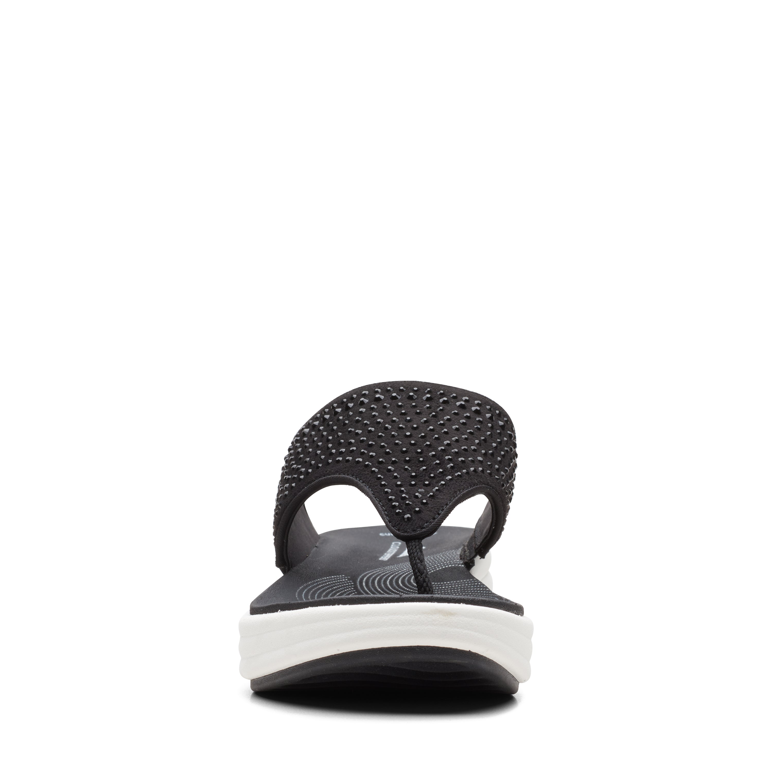 Clarks Women Drift Jaunt Black Flip Flop