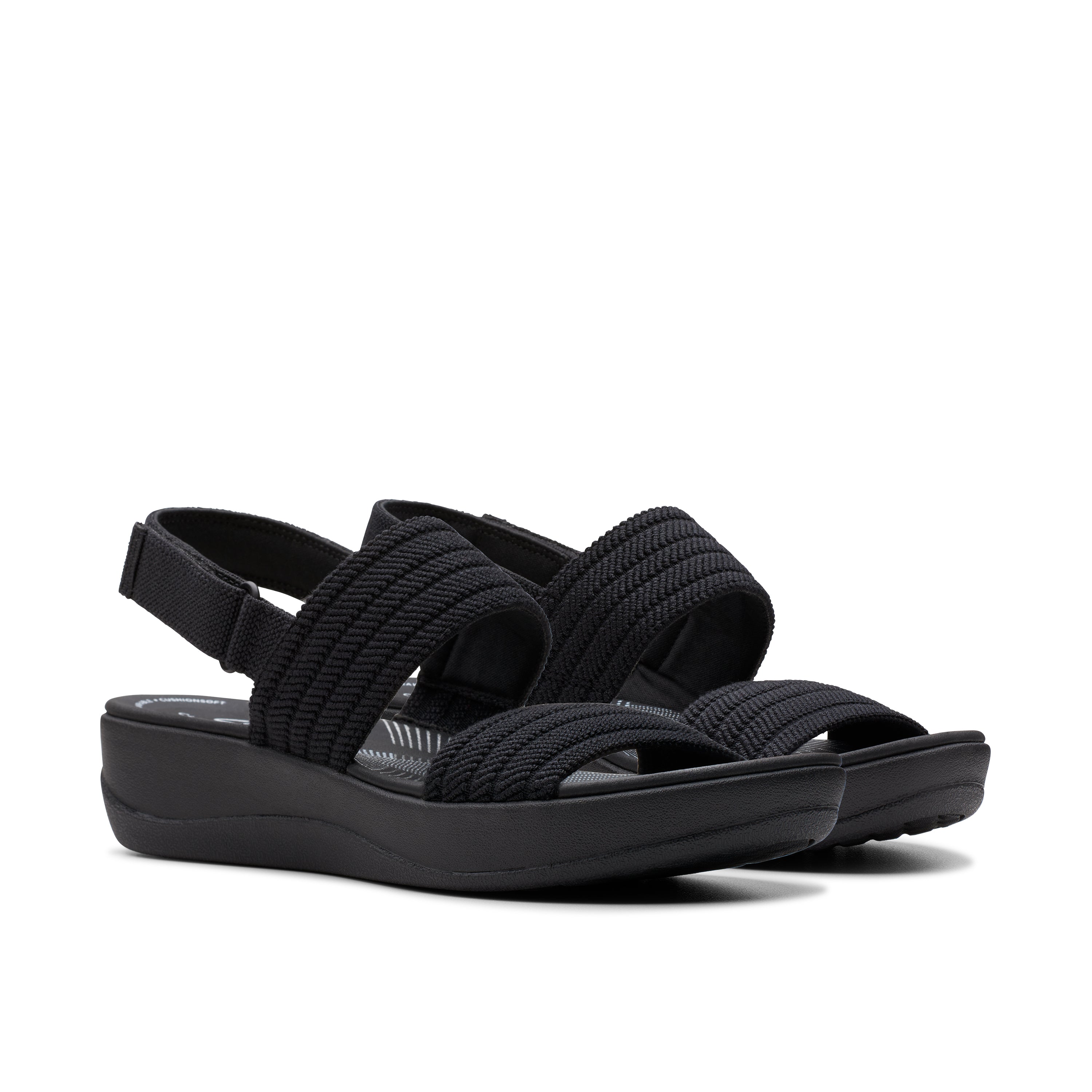 Clarks Women Arla Stroll Black Sandal