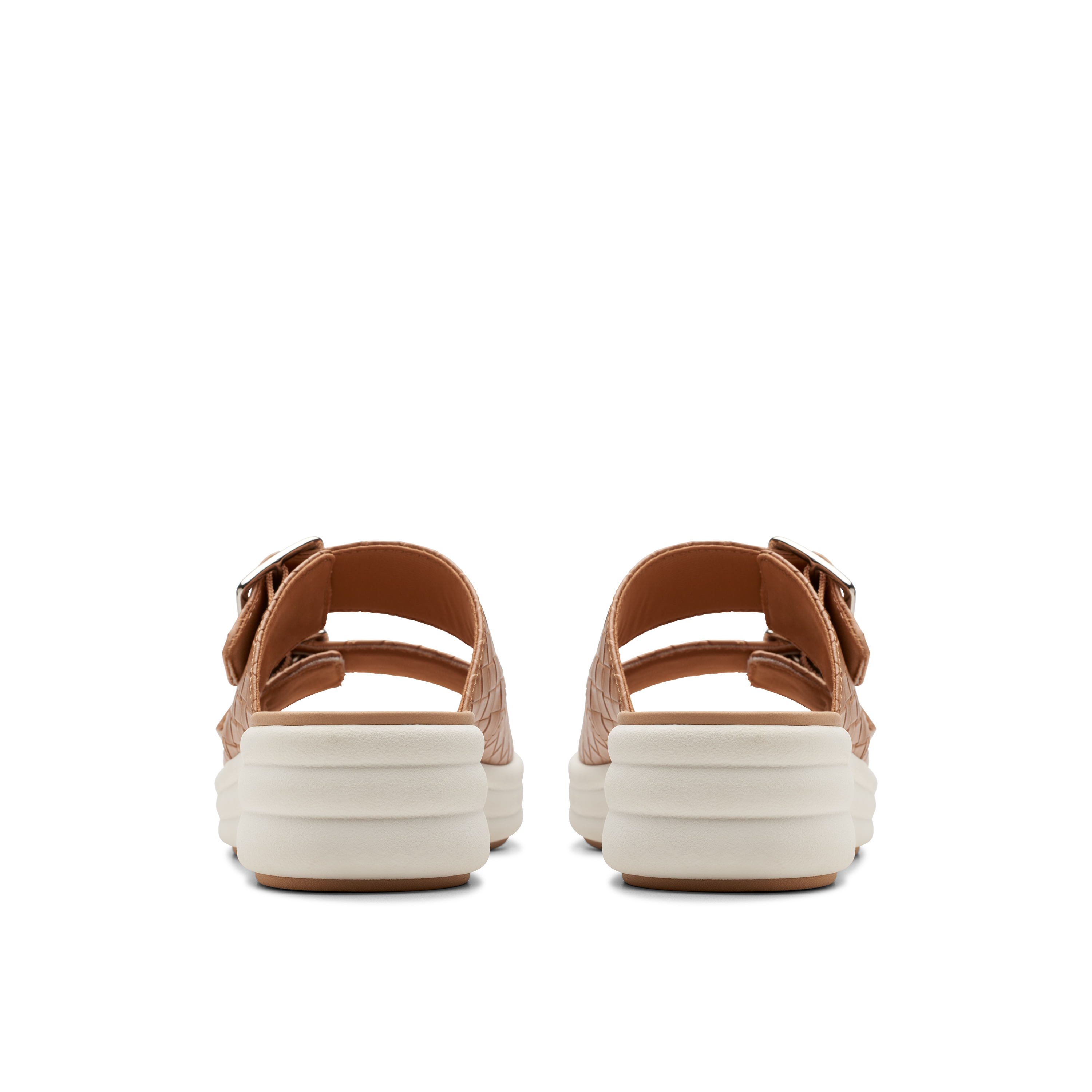 Clarks Women Drift Buckle Beige Slide