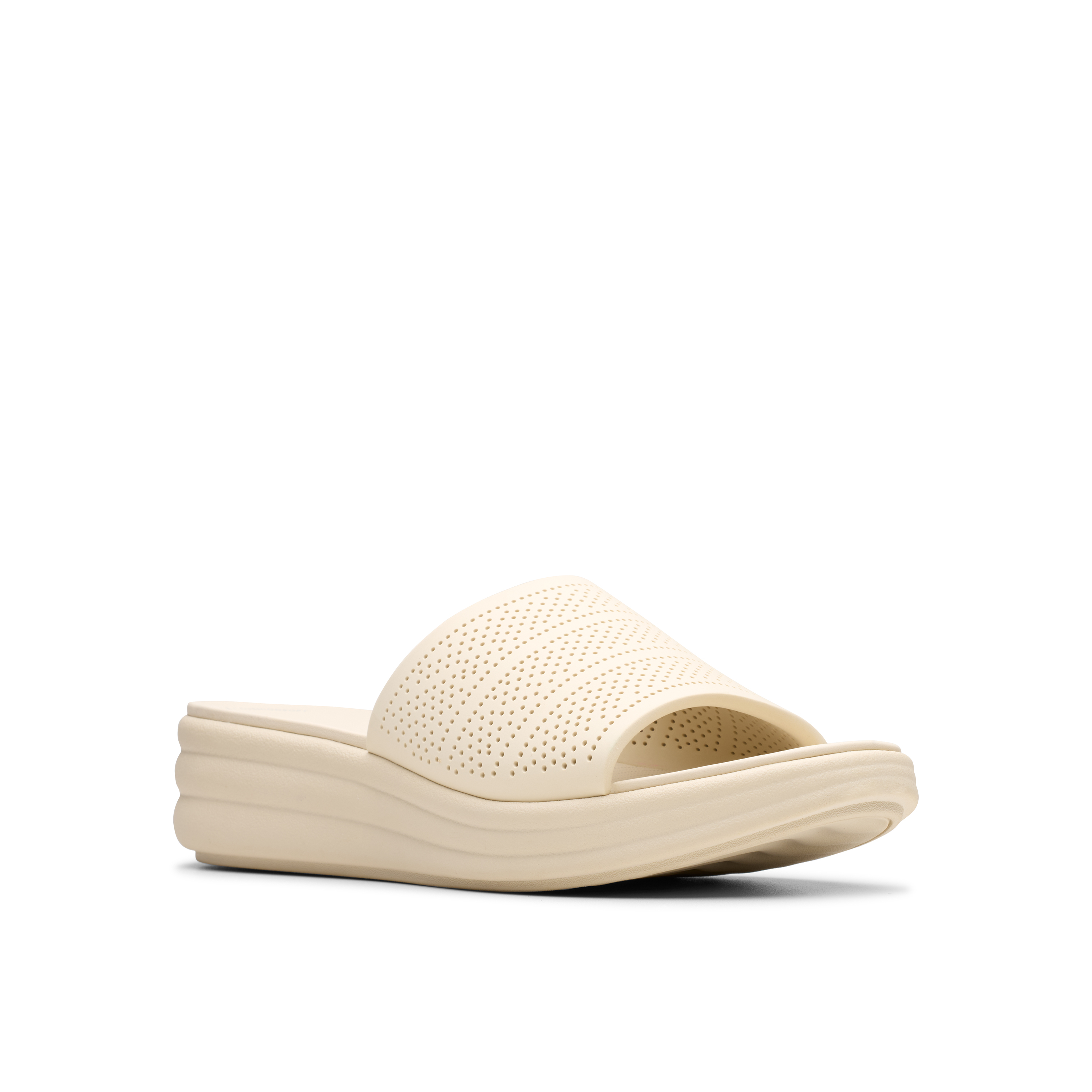 Clarks Women Drift Twist Off White Slide