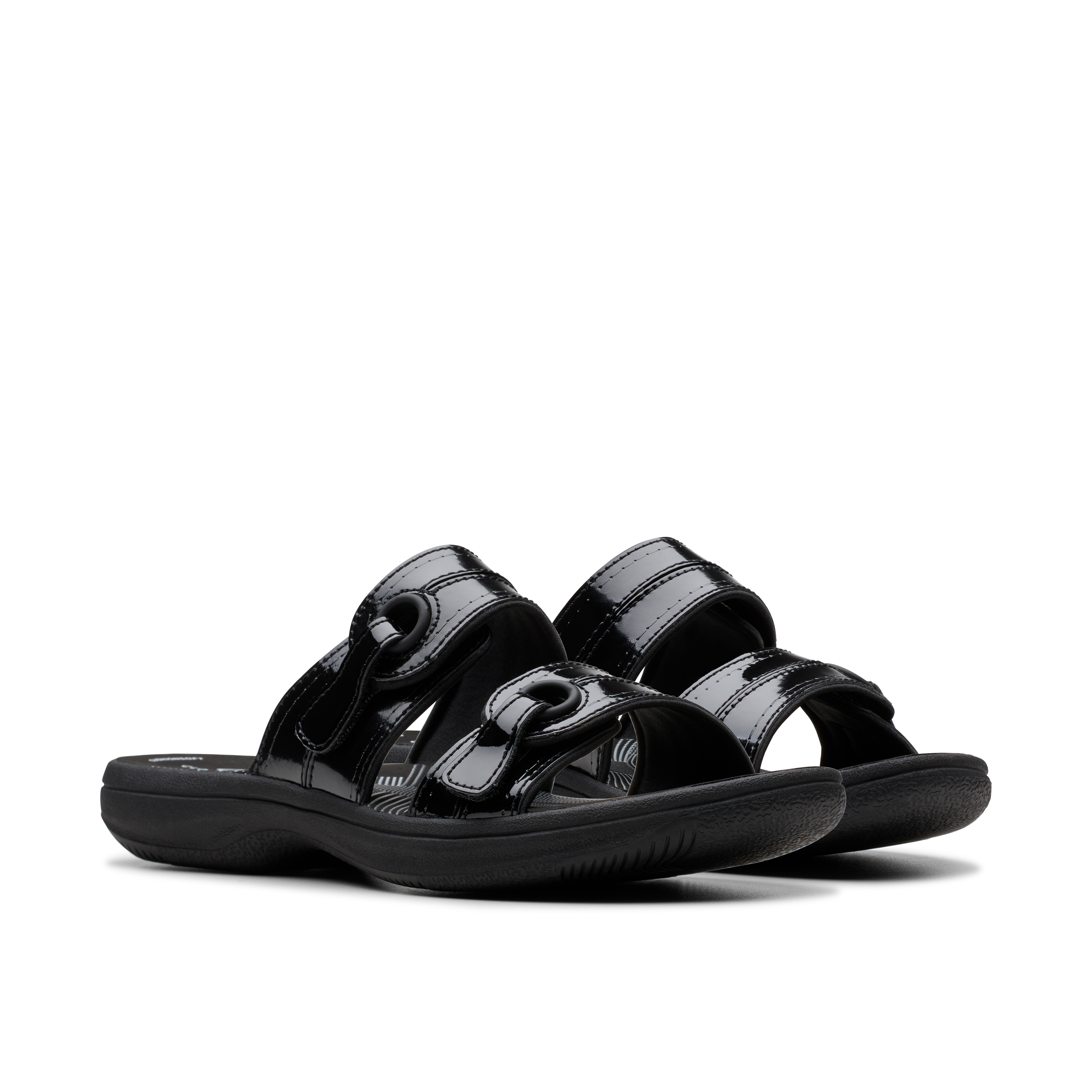 Clarks Women Brinkley Maye Black Slide