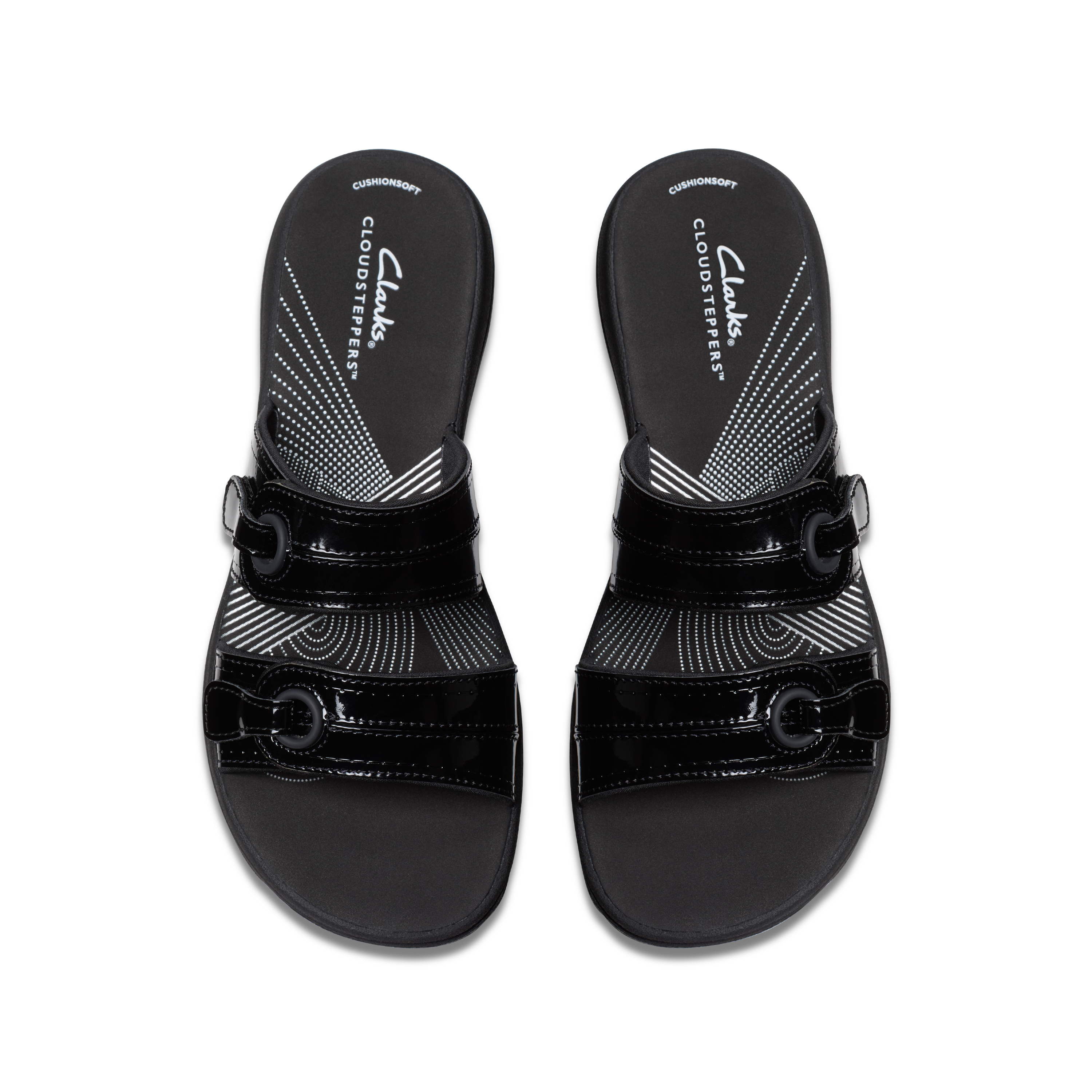 Clarks Women Brinkley Maye Black Slide