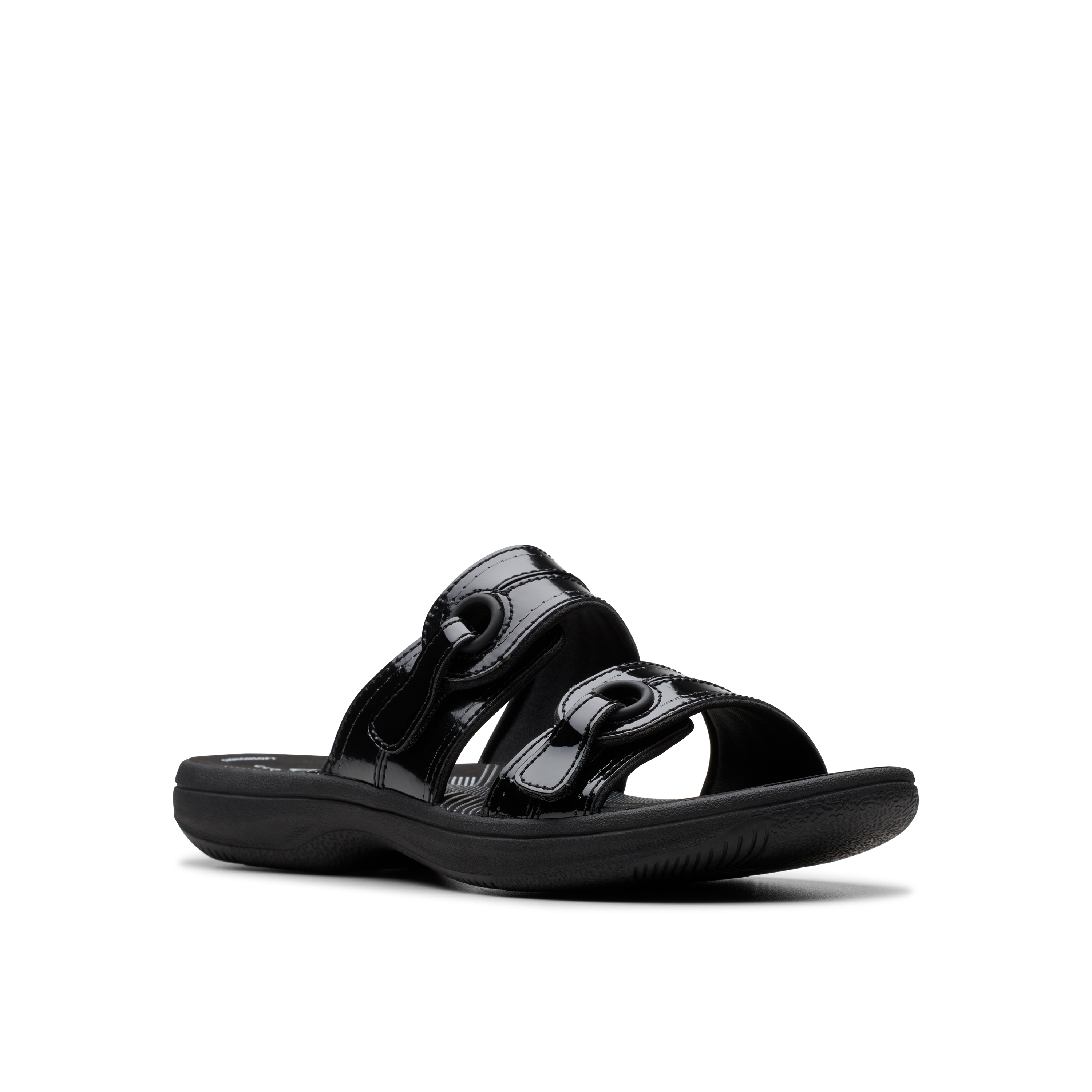Clarks Women Brinkley Maye Black Slide