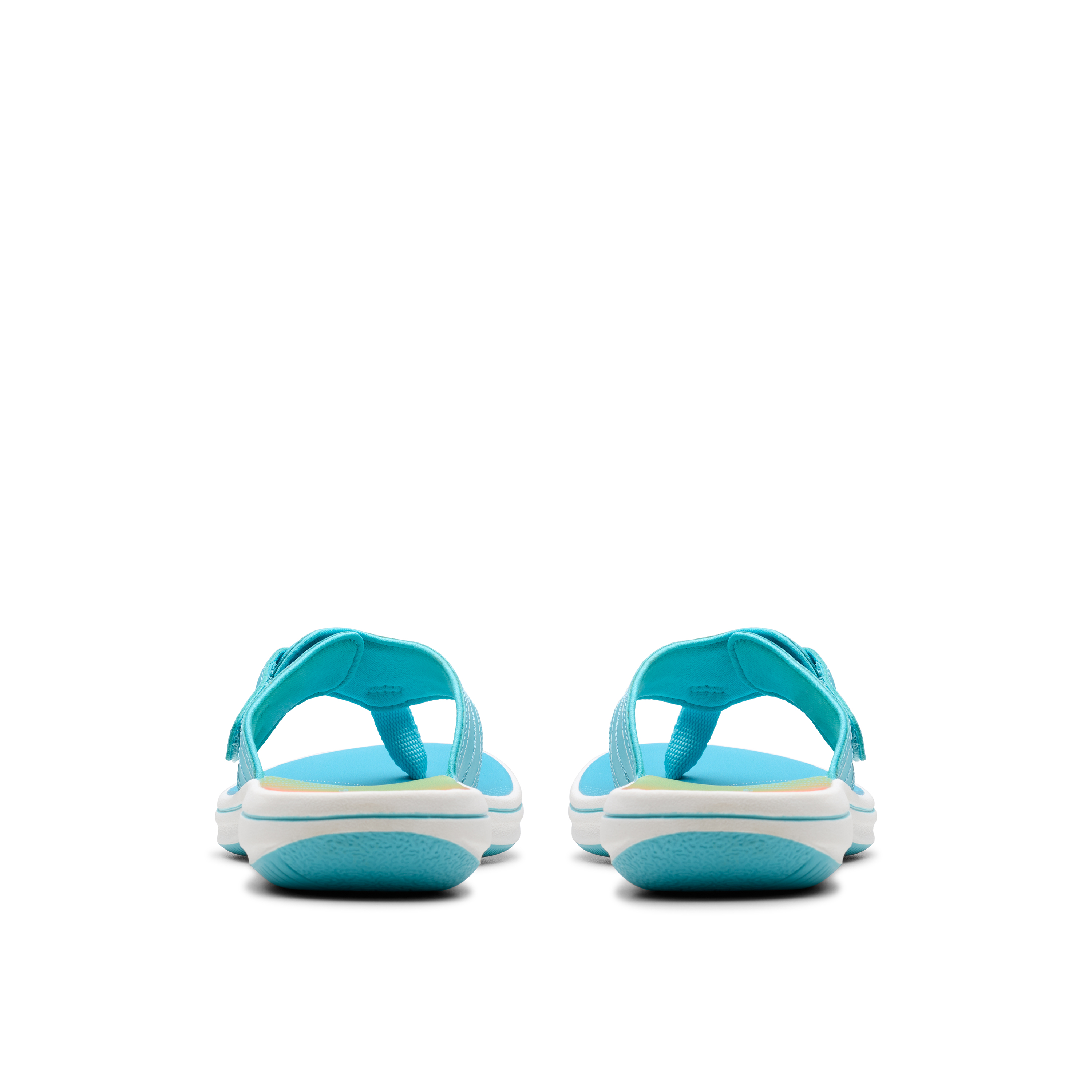 Clarks Women Brinkley Reyna Light Blue Flip Flop