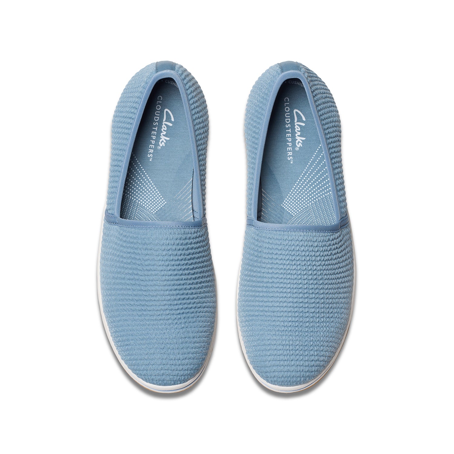 Clarks Women Brinkleystretch Light Blue Slip-On