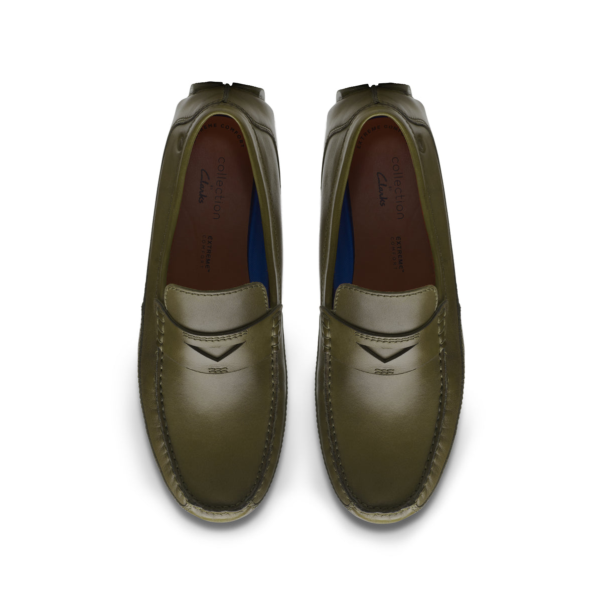 Clarks Men Olive Markman Way Shoes