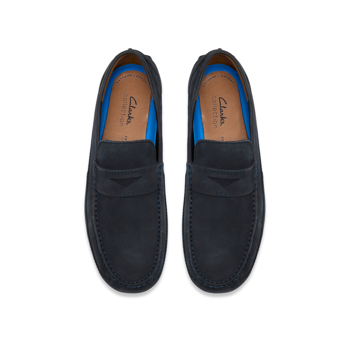 Clarks Men Blue-Navy Markman Way Shoes