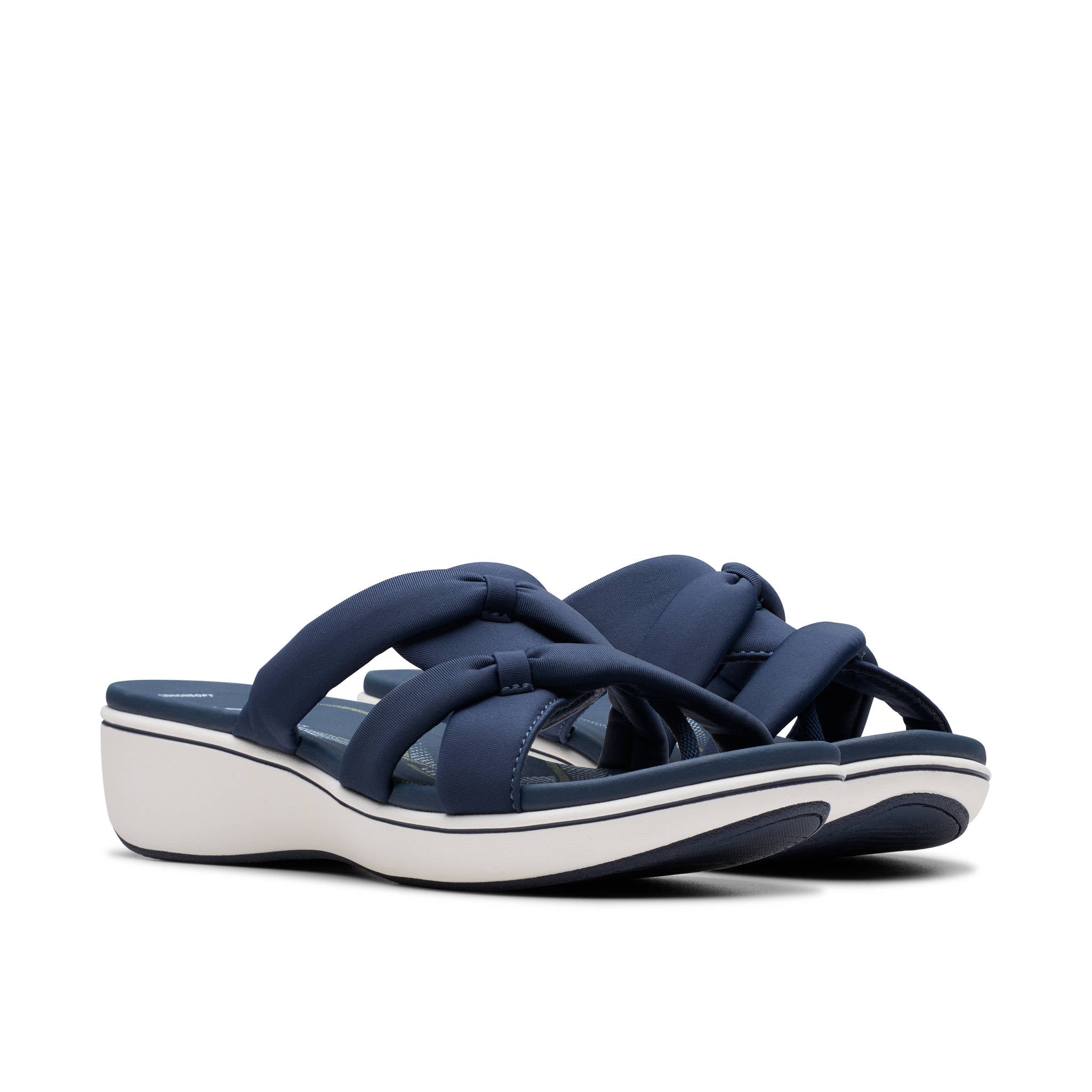 Clarks Women Brinkleyrae Cam Navy Slide