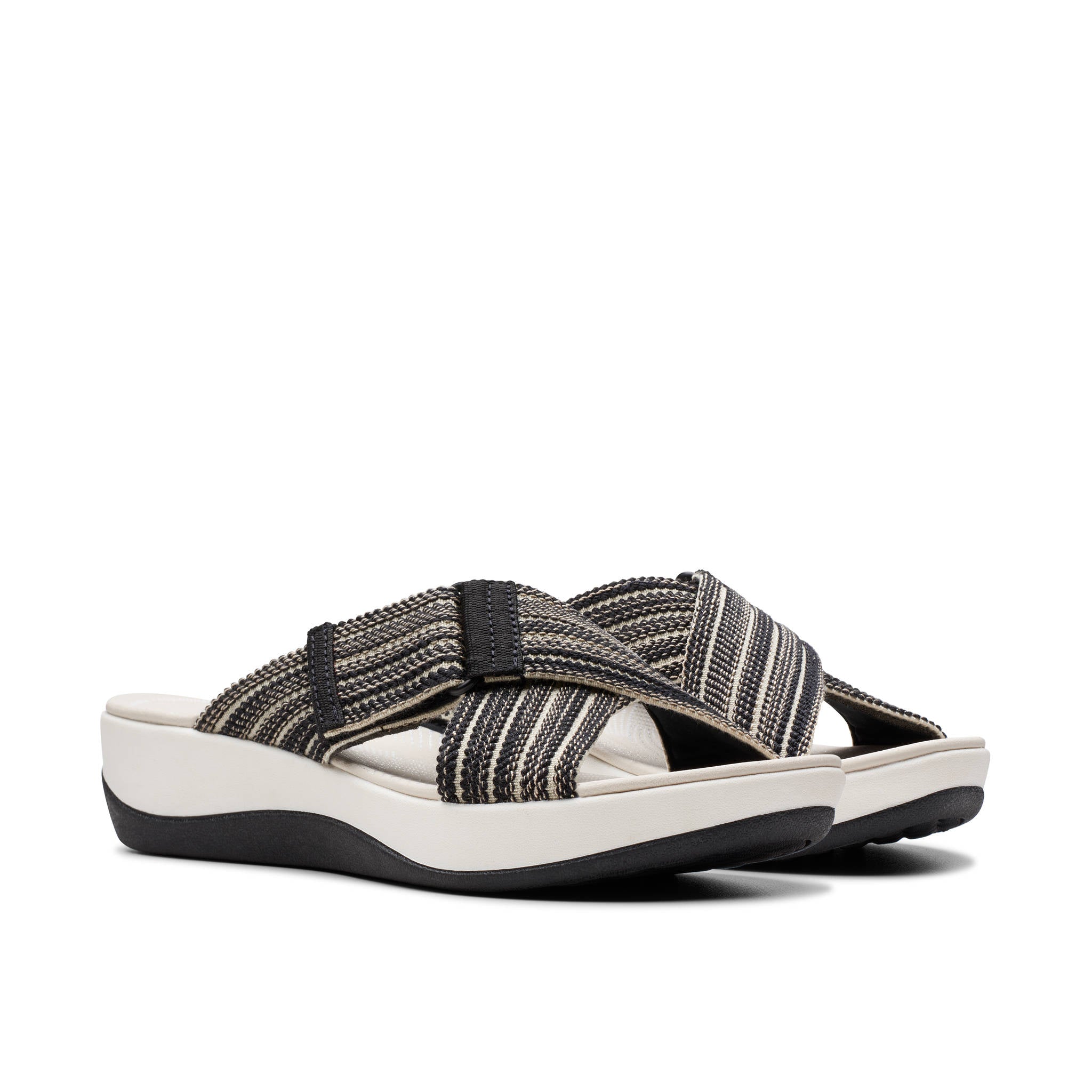 Clarks Women Arla Wave Black Slide