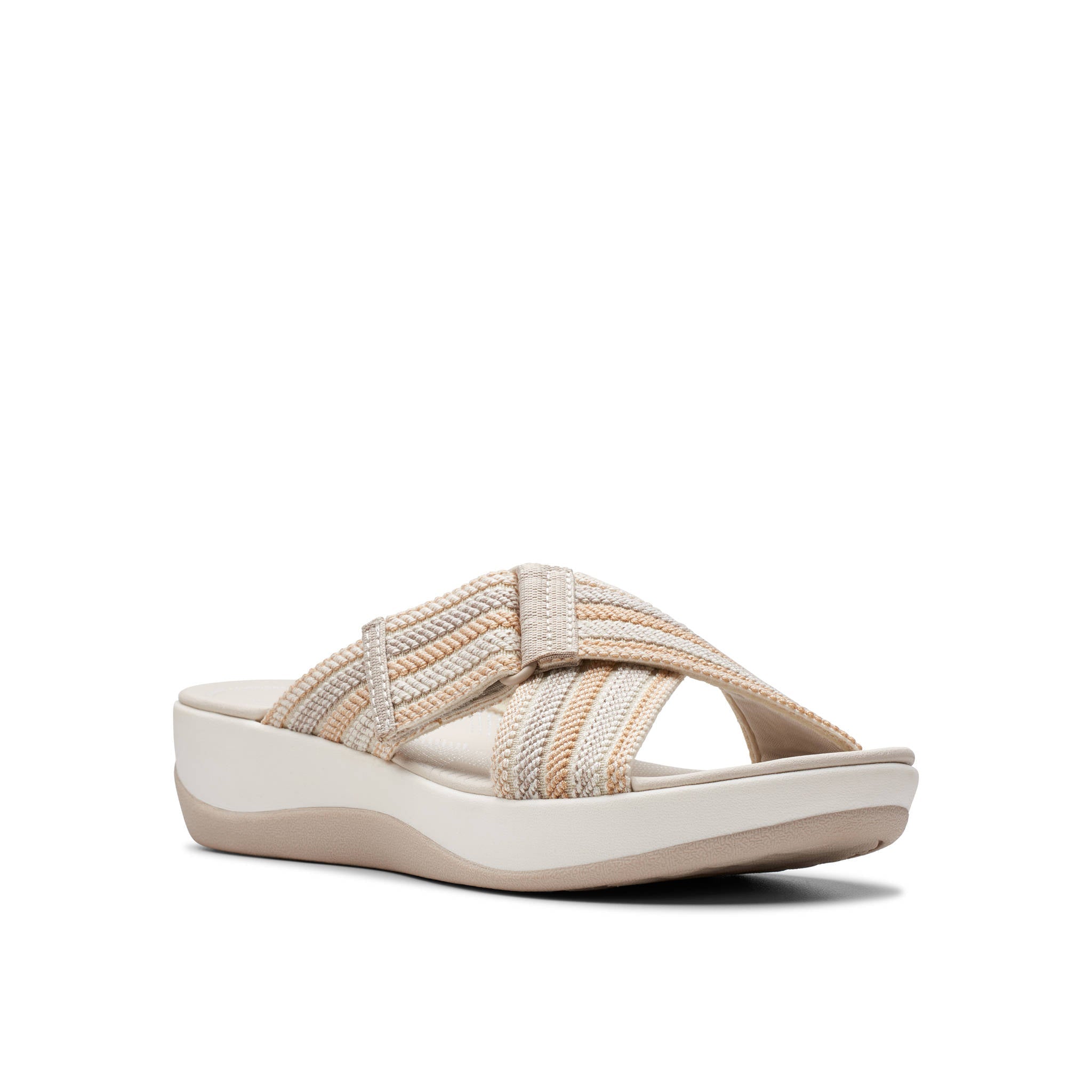 Clarks Women Arla Wave Beige Slide