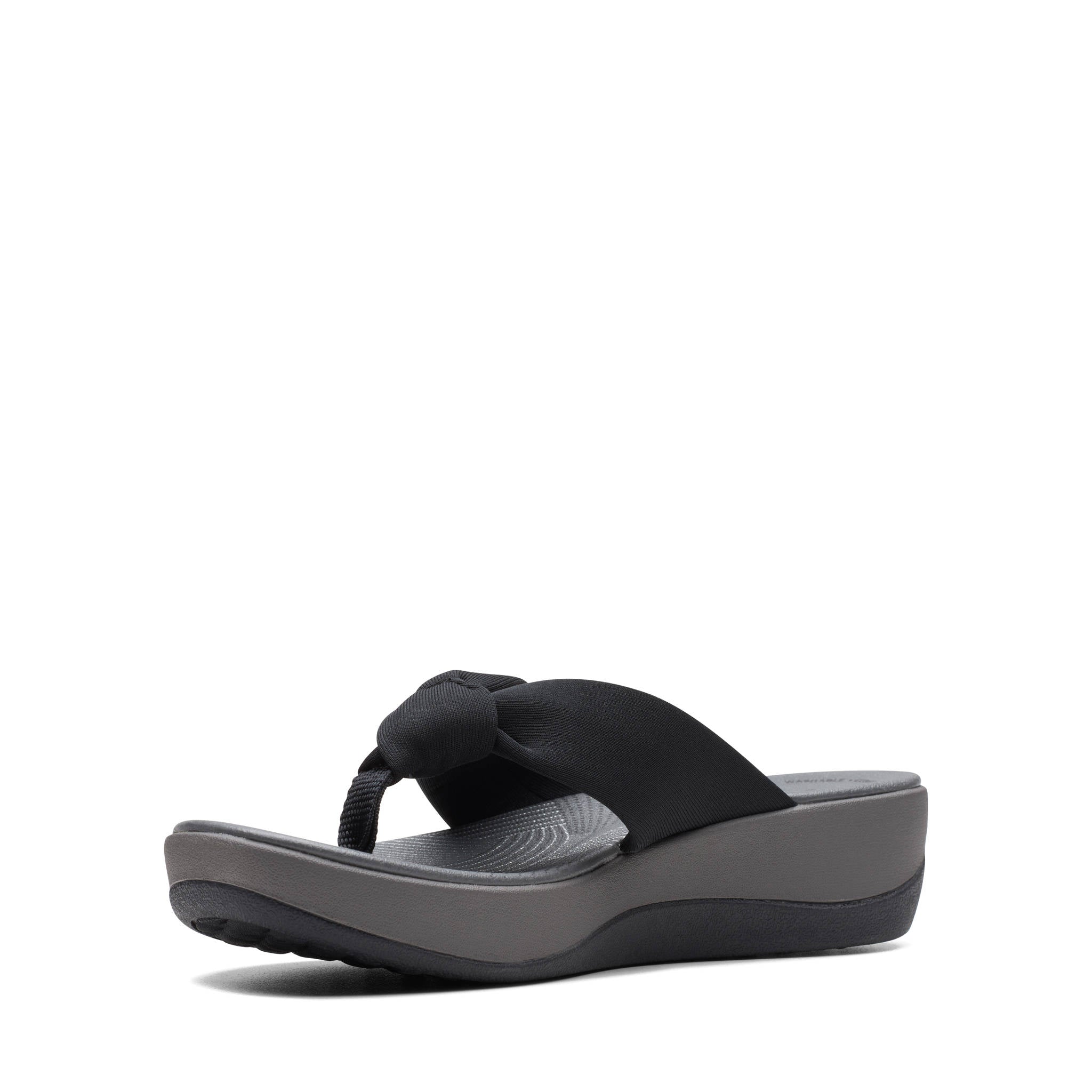 Clarks Women Arla Glison Black Flip Flop