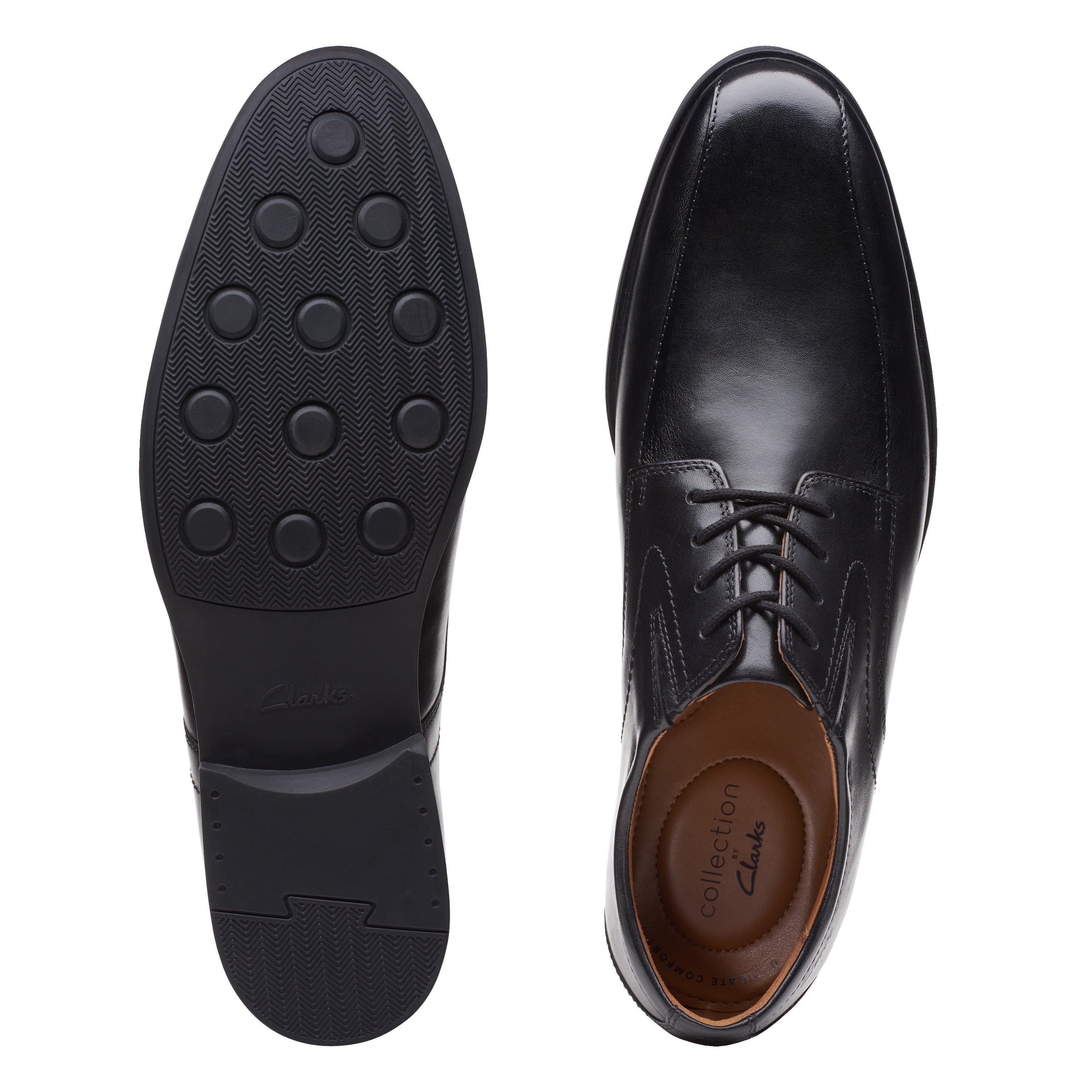Clarks Men Black Whiddon Pace Shoes