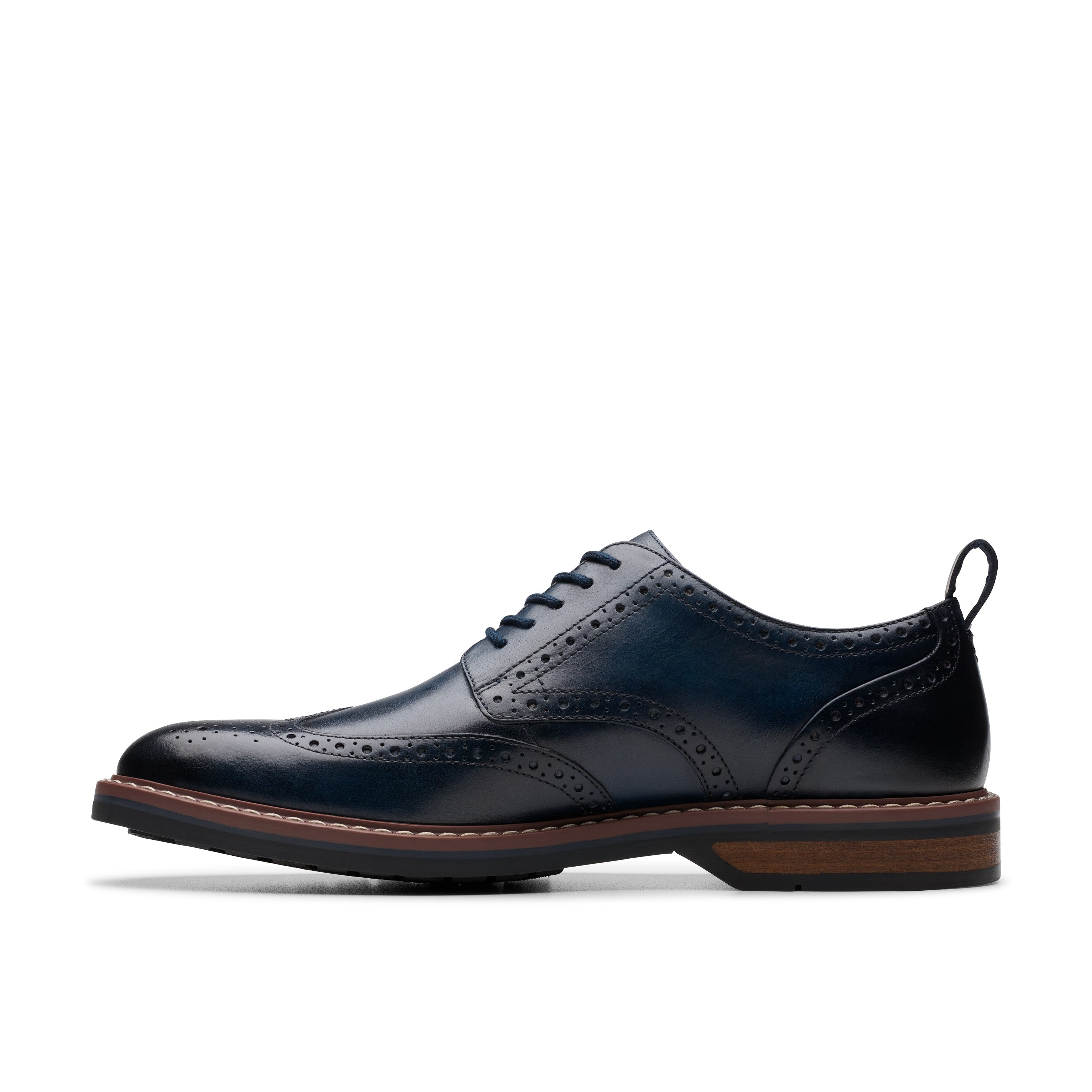 Clarks Men Blue-Navy Aldwin Limit Shoes