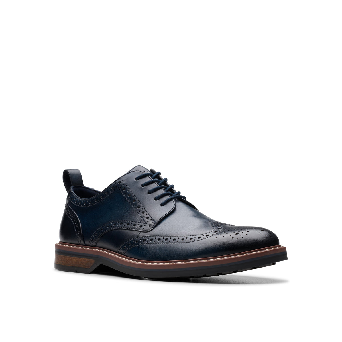 Clarks Men Blue-Navy Aldwin Limit Shoes