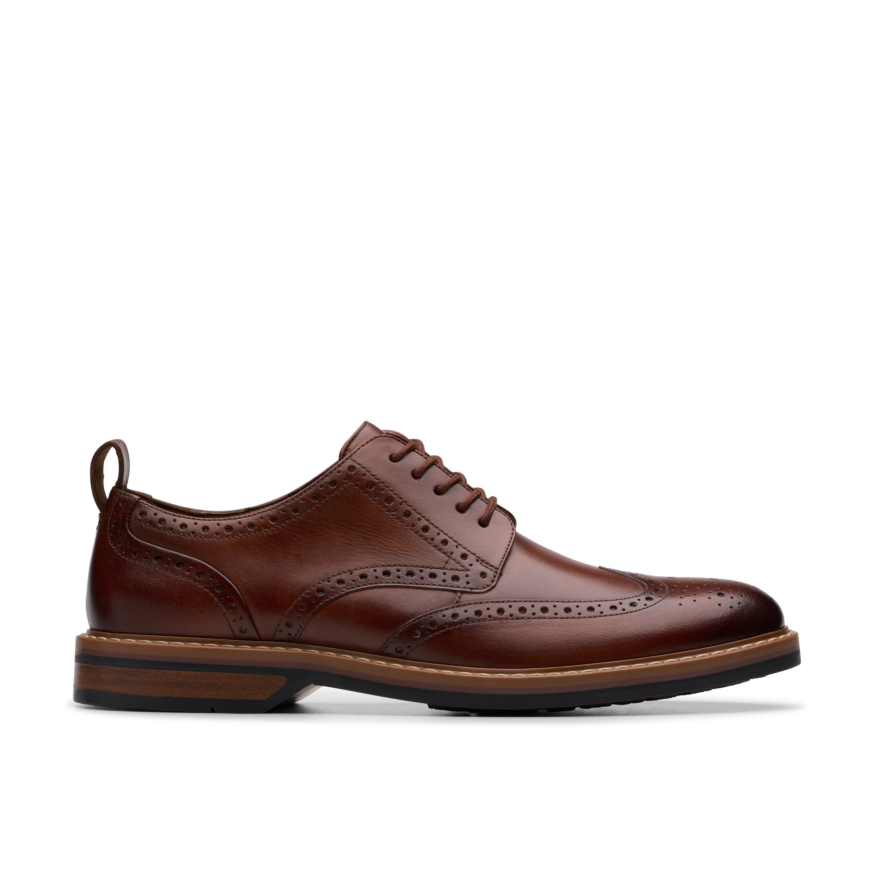 Clarks Men Tan Aldwin Limit Shoes
