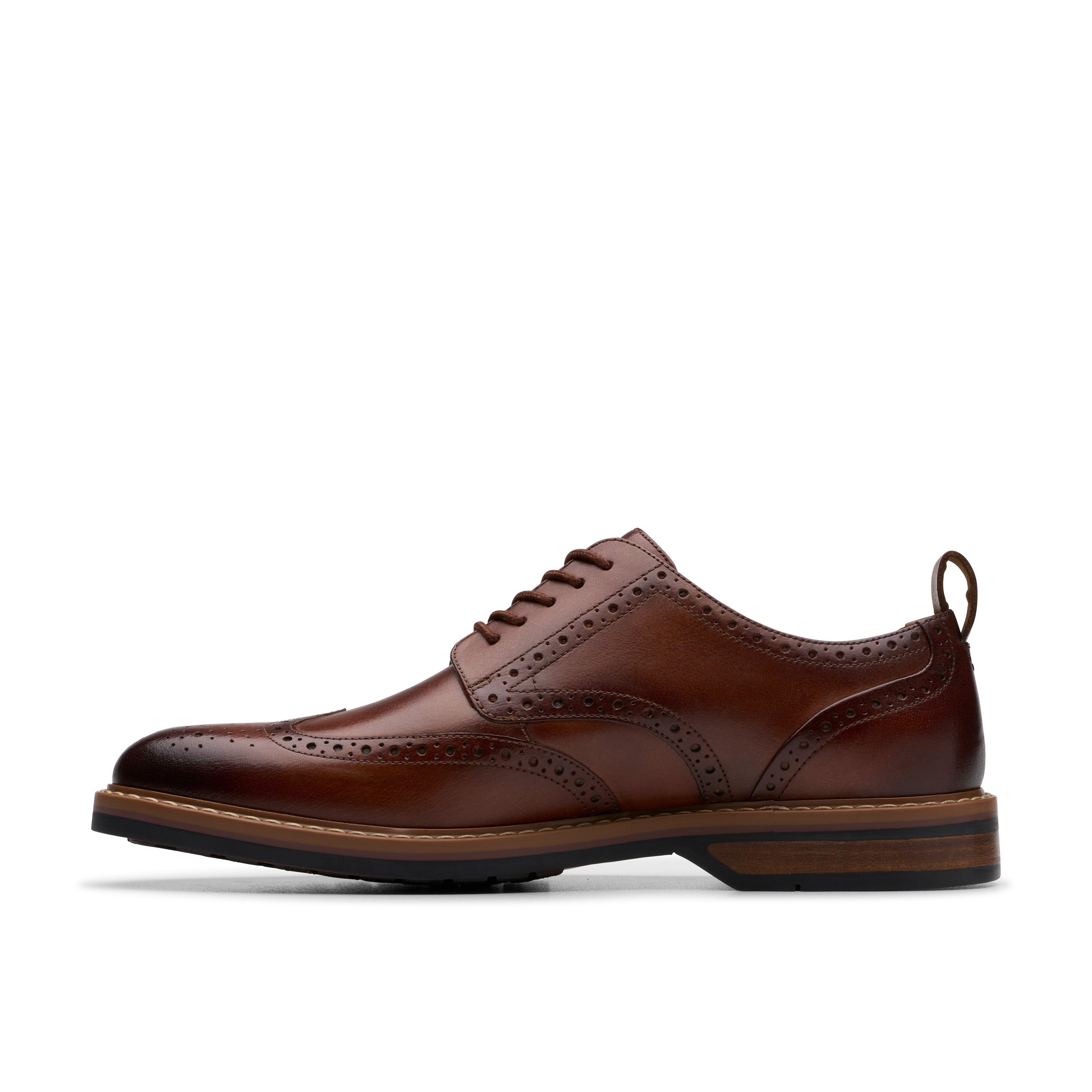 Clarks Men Tan Aldwin Limit Shoes