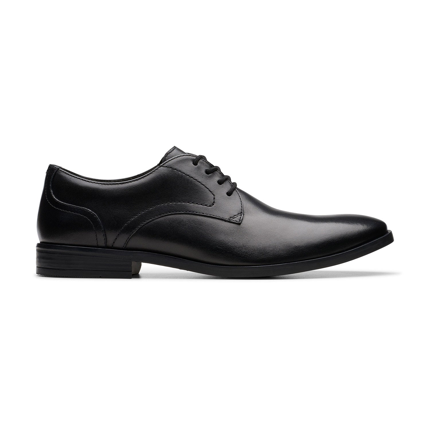 Clarks Men Brandon Lace Black Shoes