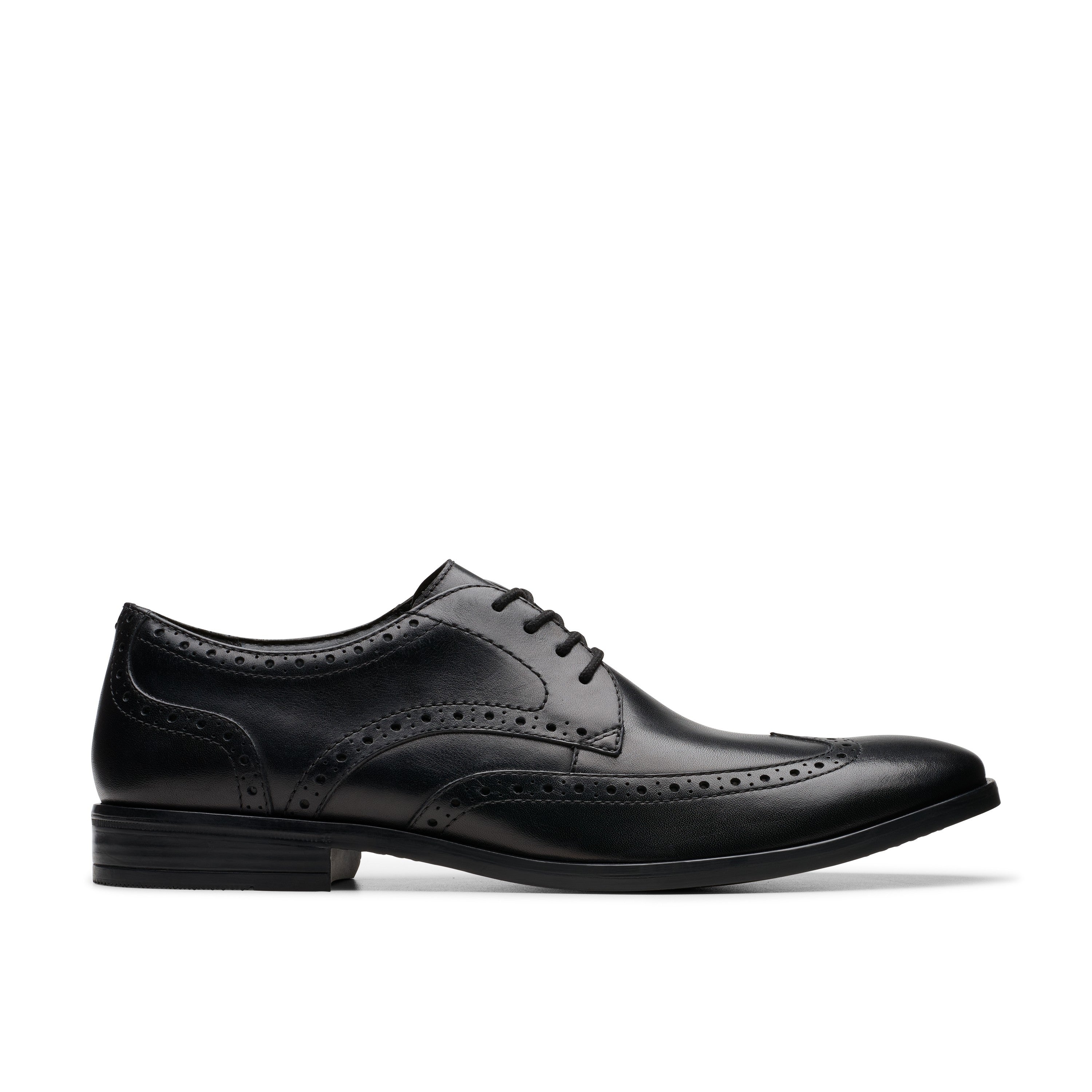 Clarks Men Black Brandon Limit Shoes