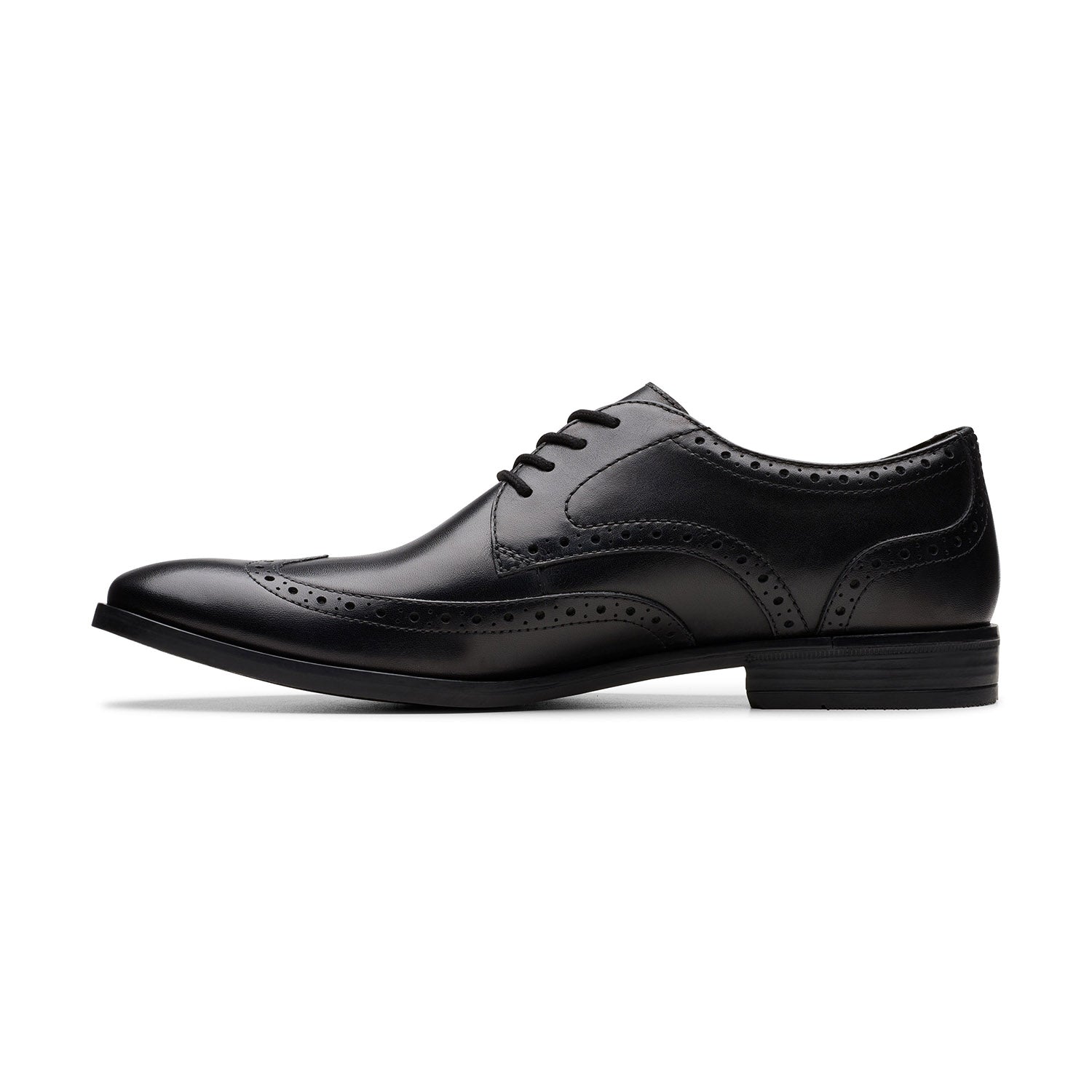 Clarks Men Black Brandon Limit Shoes