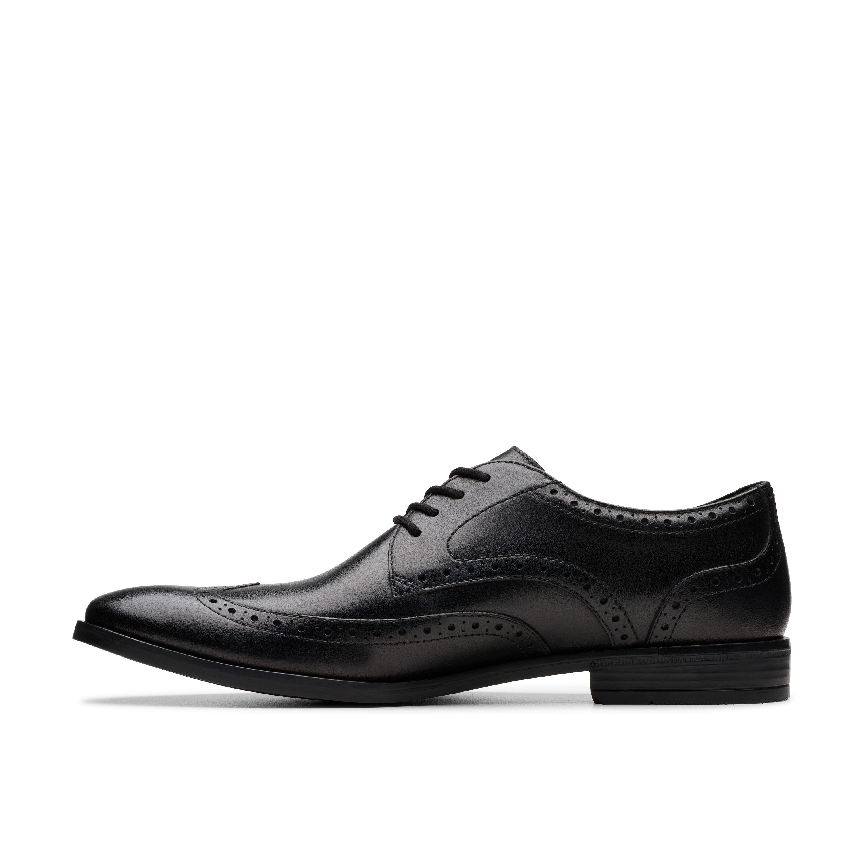 Clarks Men Black Brandon Limit Shoes