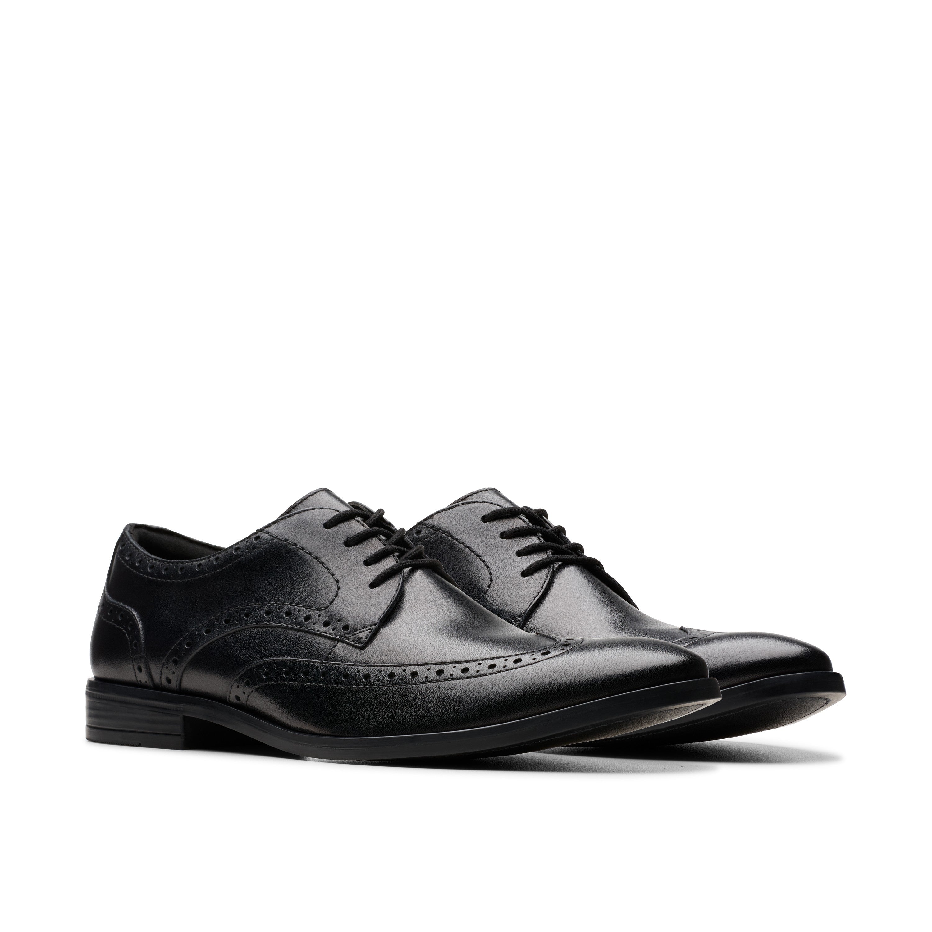 Clarks Men Black Brandon Limit Shoes