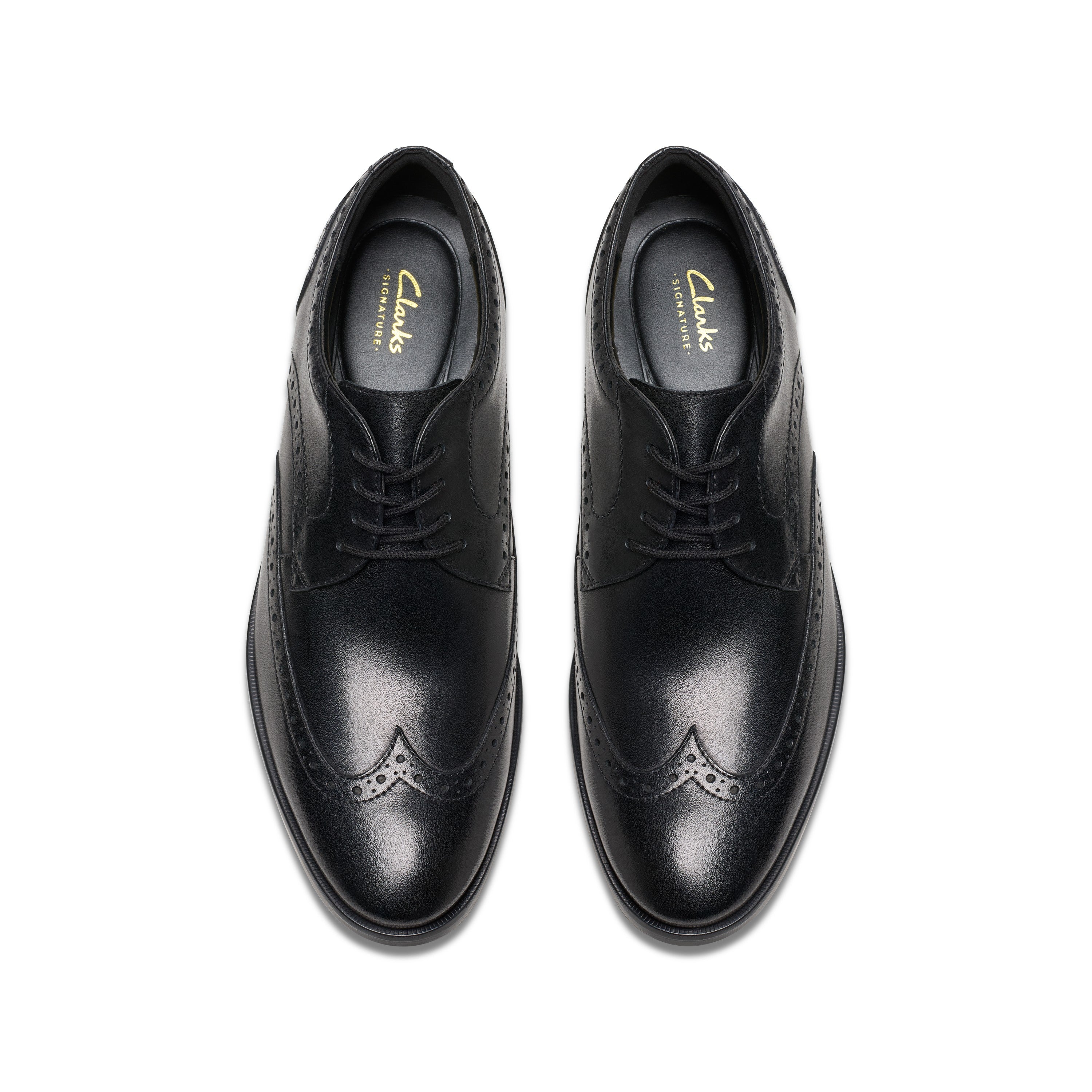 Clarks Men Black Brandon Limit Shoes