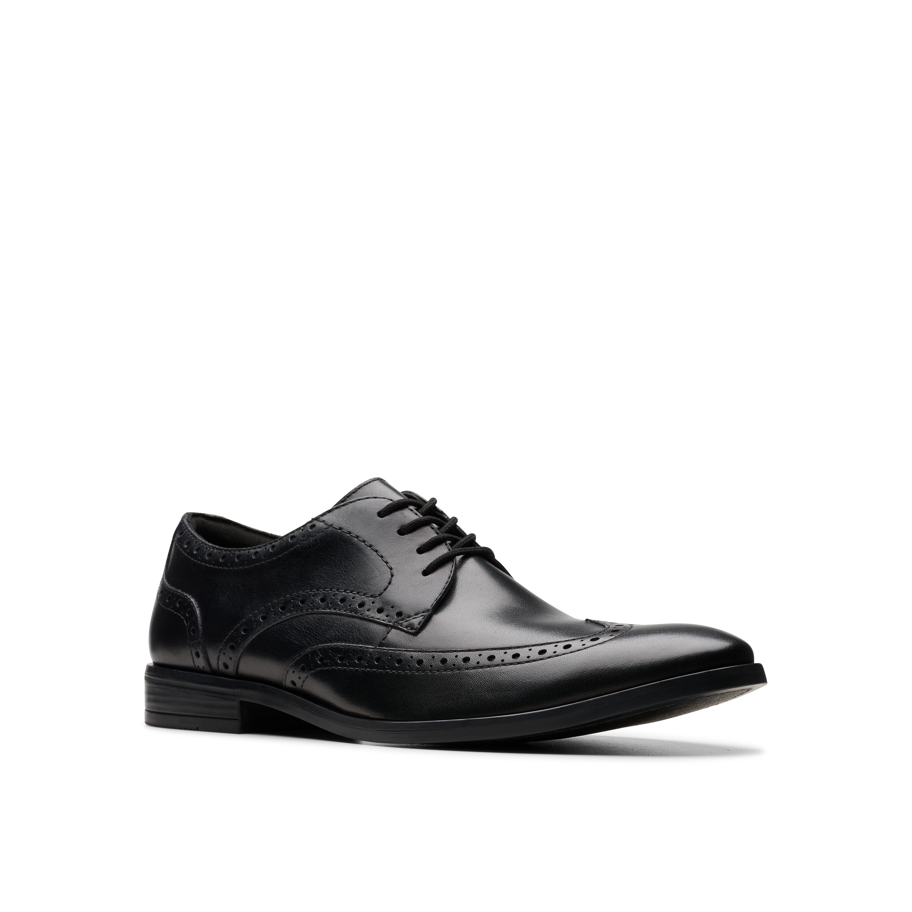 Clarks Men Black Brandon Limit Shoes