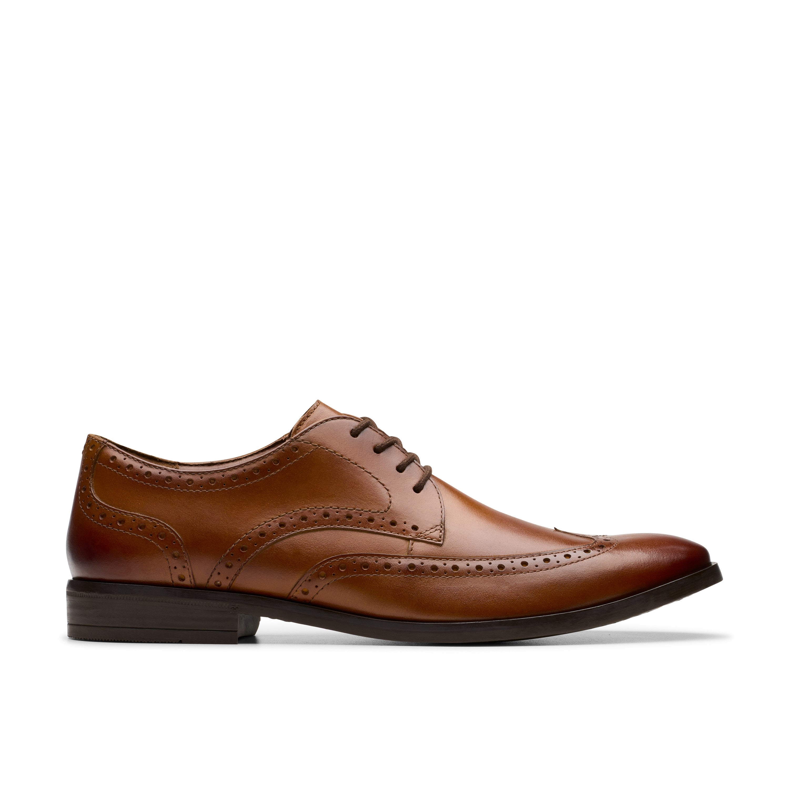 Clarks Men Tan Brandon Limit Shoes