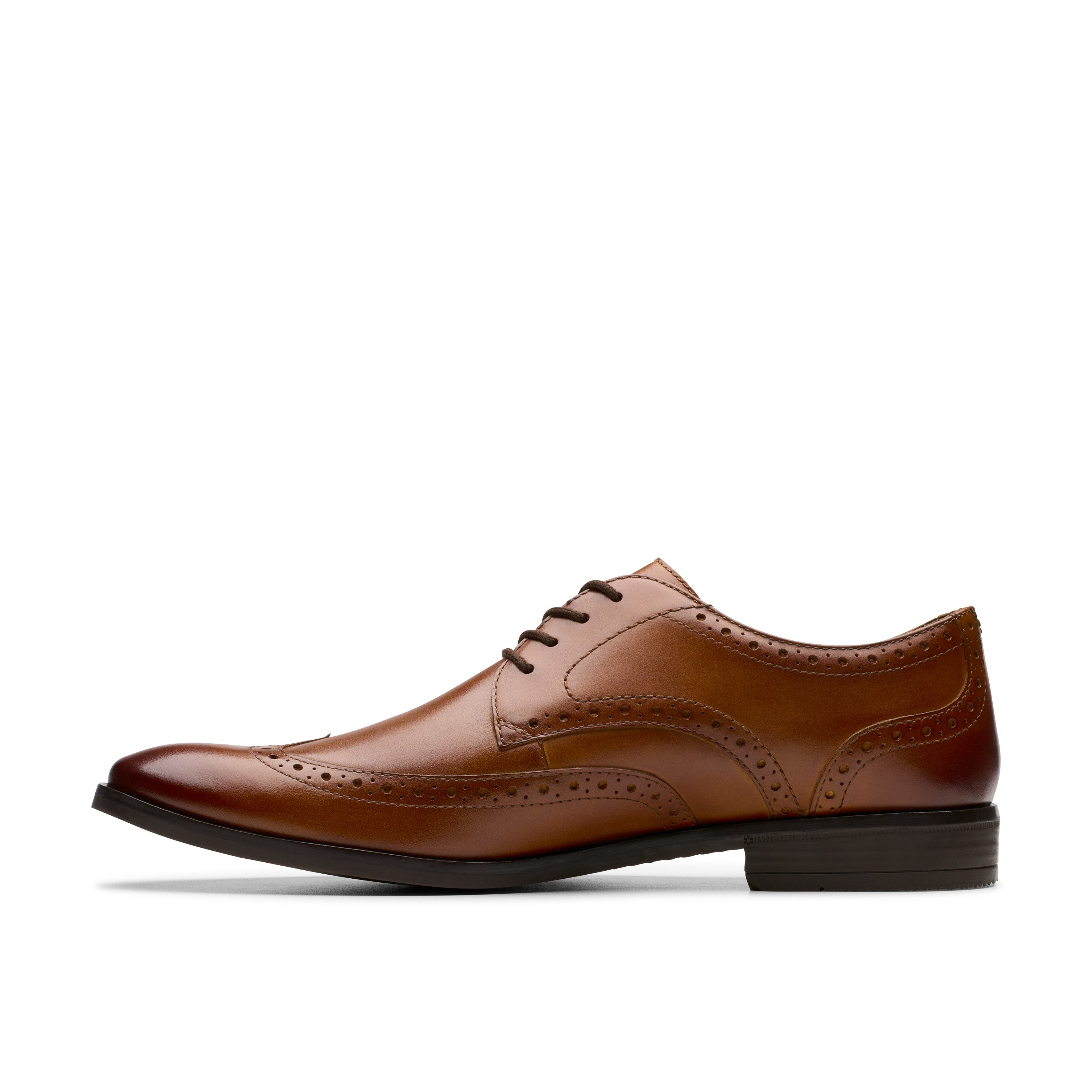 Clarks Men Tan Brandon Limit Shoes