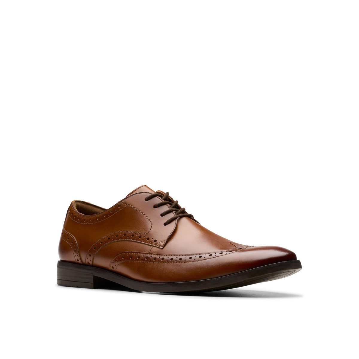 Clarks Men Tan Brandon Limit Shoes