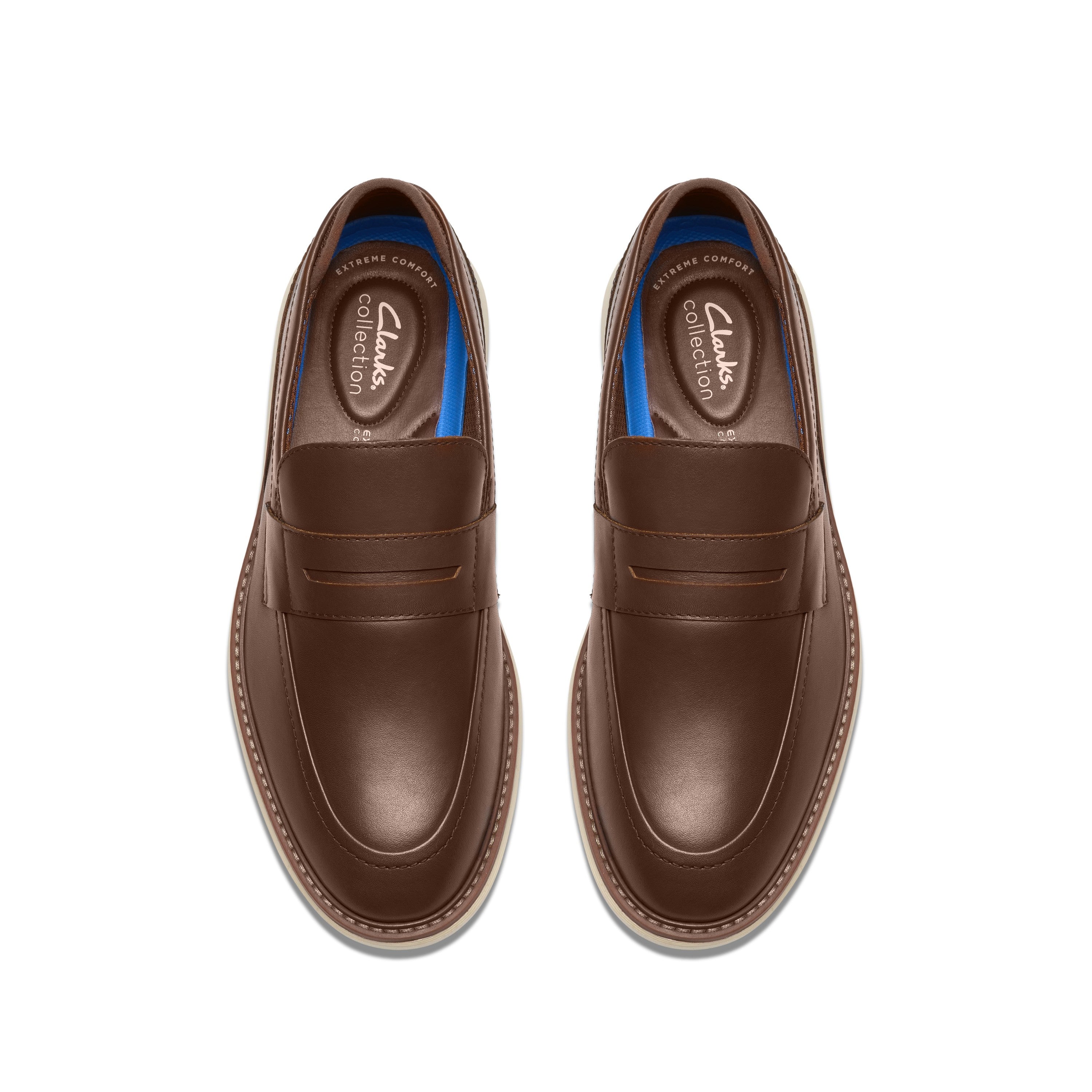 Clarks Men Tan Brantin Loafer Shoes